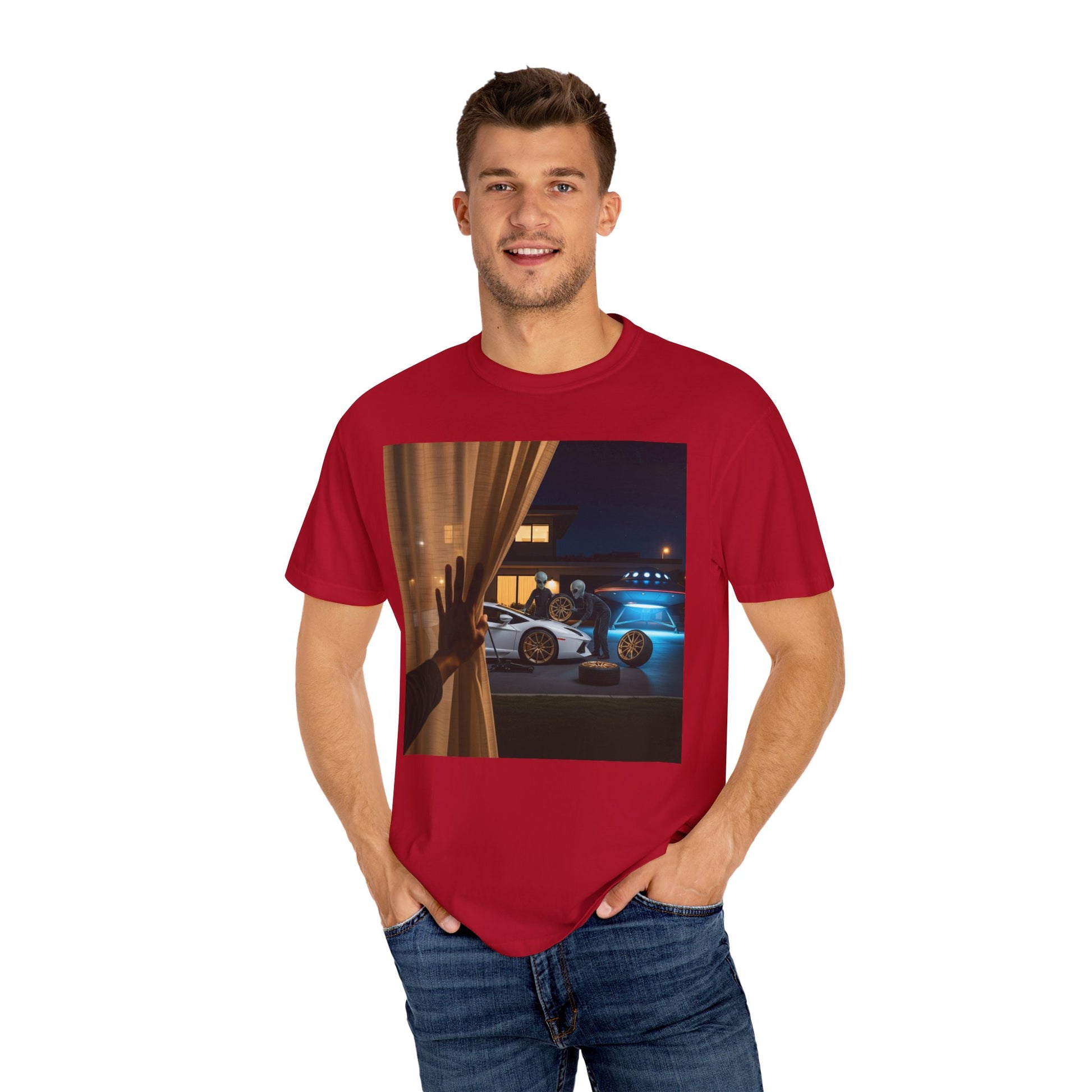 Unisex Vintage-Inspired Car T-Shirt, Retro Vehicle Tee, Gift for Car Enthusiasts, Casual Wear, Men’s and Women’s Apparel