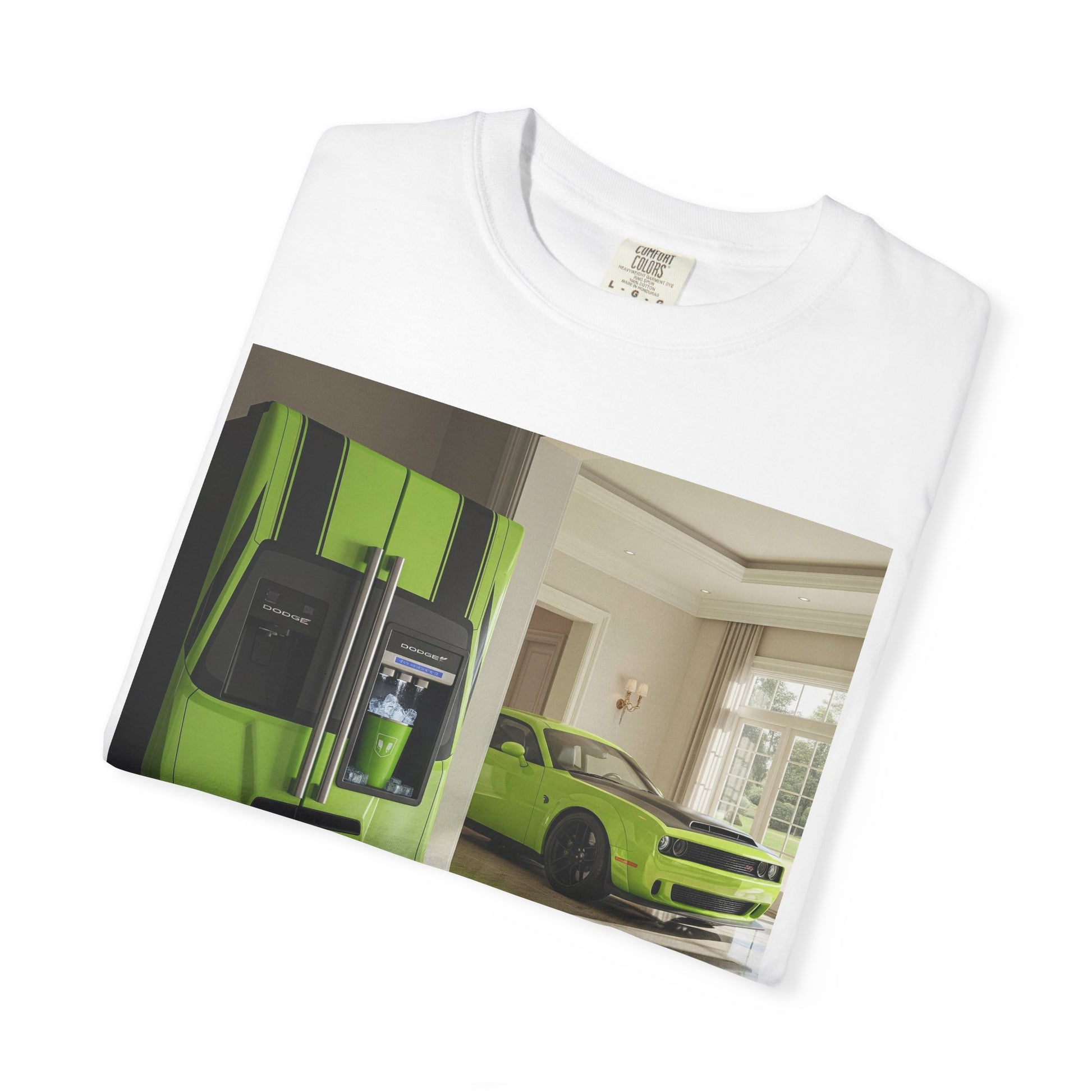 Green Supercar Photo T-Shirt — Luxury Sports Car Graphic Tee