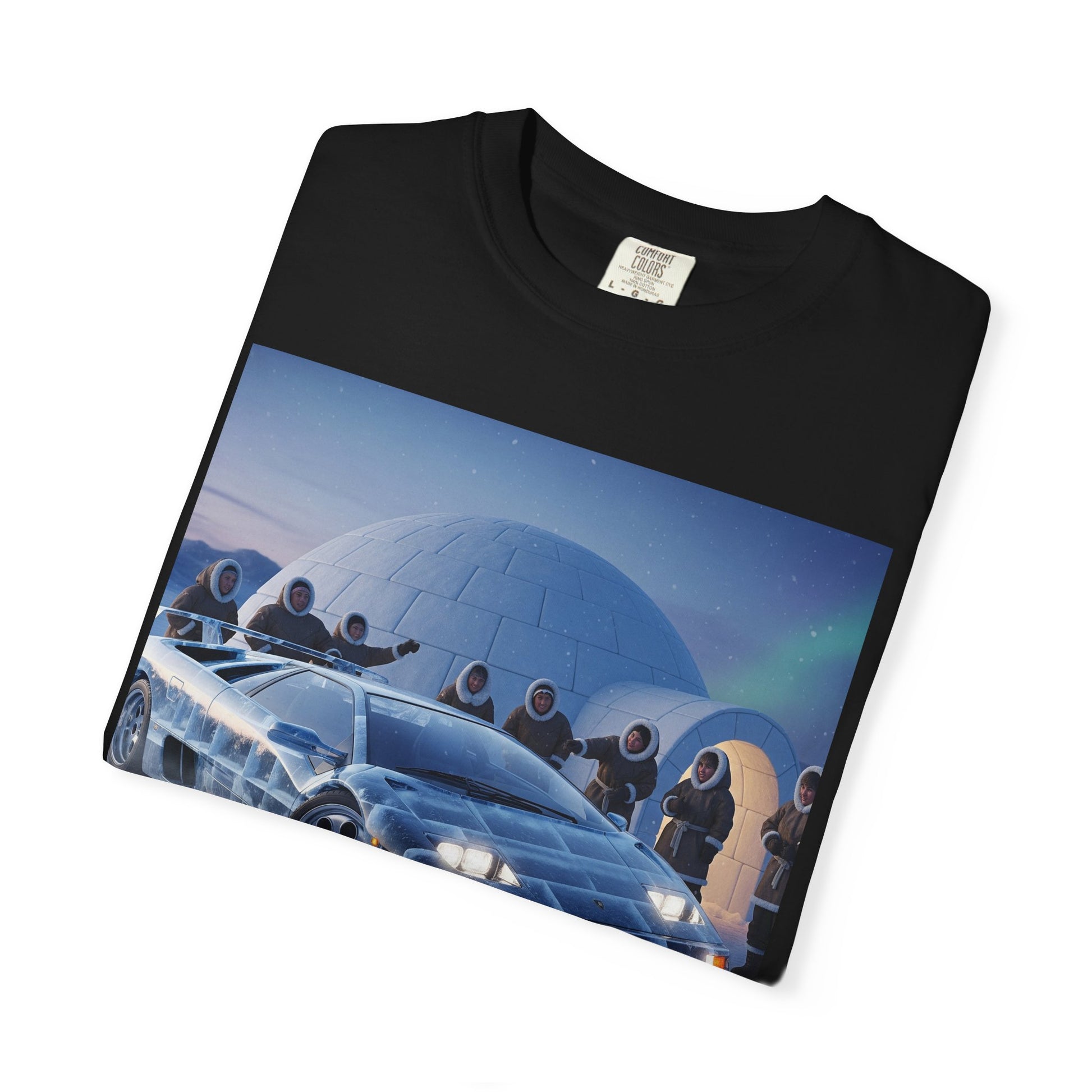 Retro Sci-Fi Car T-Shirt | Unisex Garment-Dyed Tee | Cool Graphic Tee | Perfect Gift for Car Lovers | Vintage Style | Unique Fashion