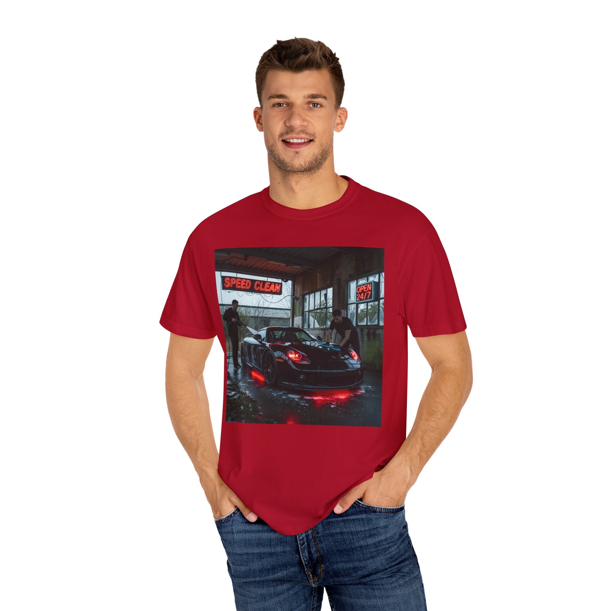 Car Enthusiast T-Shirt - Speed Clear Design, Garage Apparel, Gift for Gearheads, Automotive Fashion, Unisex Streetwear