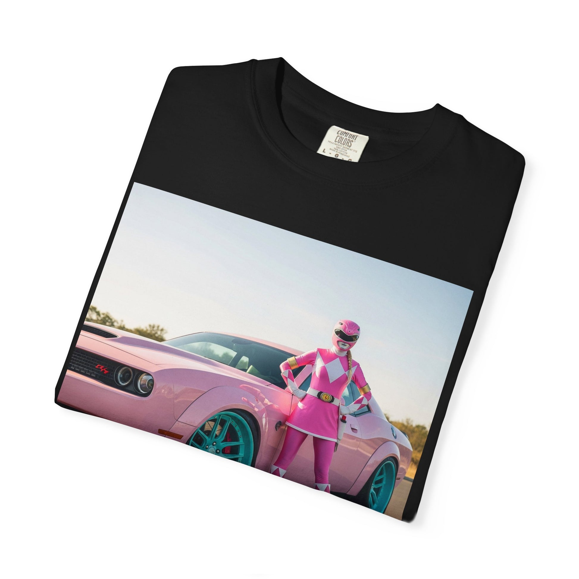 Retro Car T-shirt, Vintage Pink Style Tee, Gift for Car Lovers, Cool Graphic Tee, Casual Wear for Everyday Use
