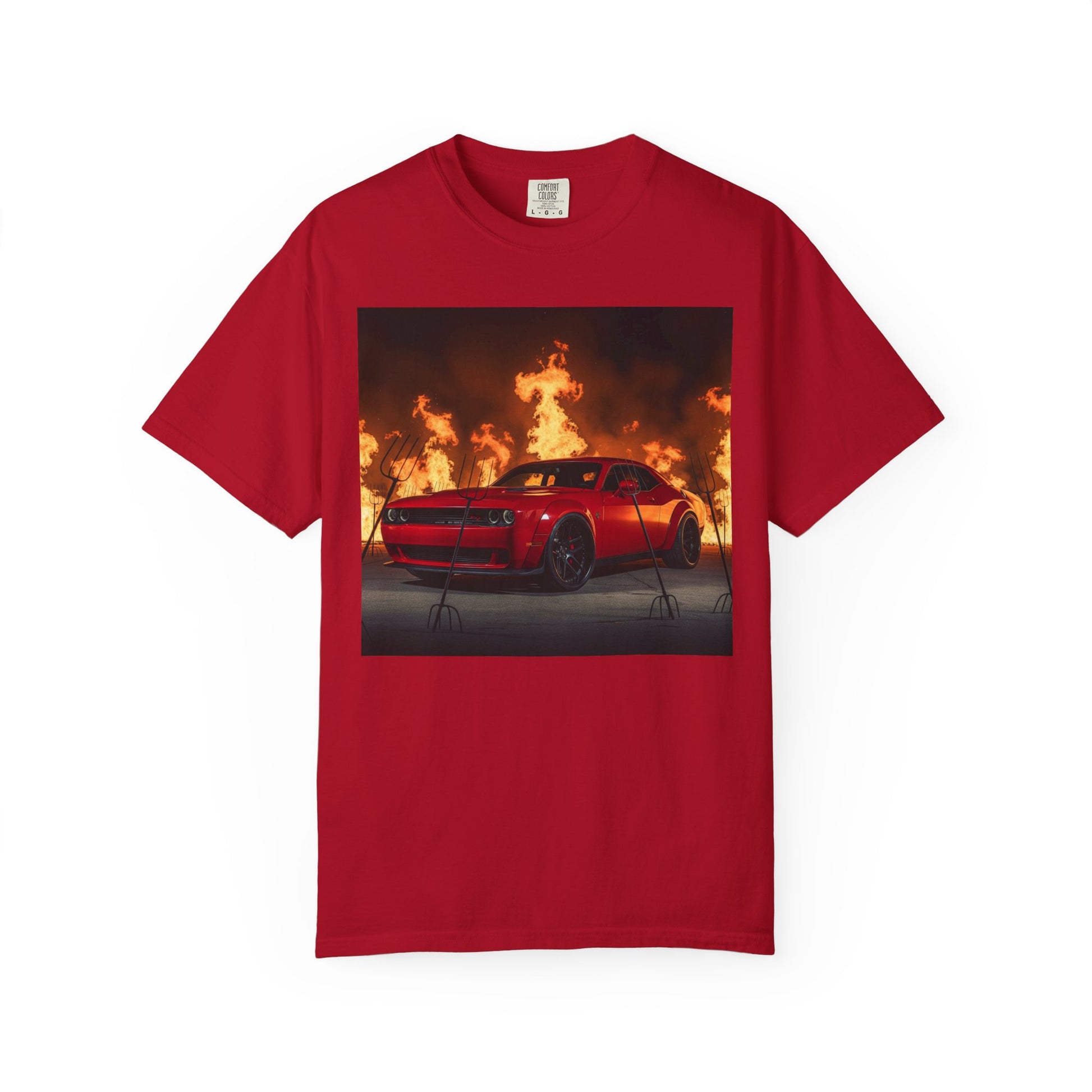 Fiery Muscle Car Unisex T-Shirt | Perfect for Car Lovers, Gift for Birthdays, Casual Wear, Automotive Events, Gift for Him