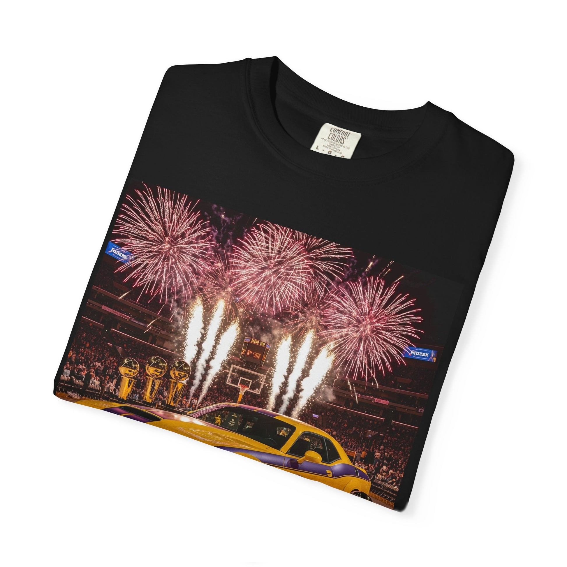Fireworks & Fast Cars Unisex T-Shirt - Perfect for Car Lovers, Festivals, Birthdays, Racing Events, Casual Wear