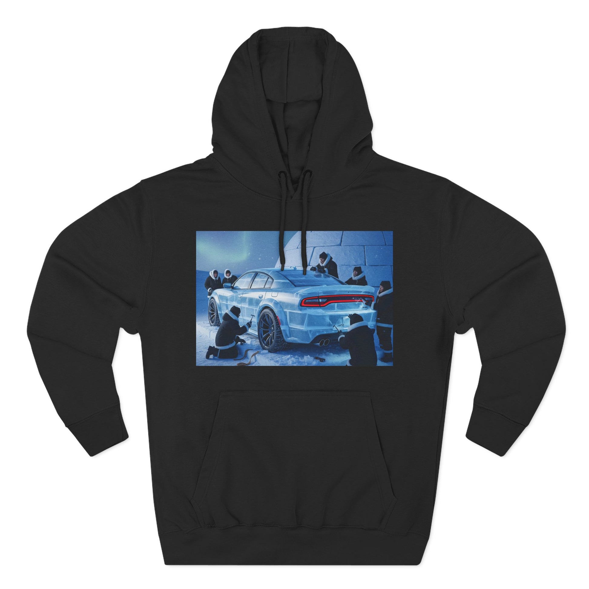 Cool Artwork Fleece Hoodie, Car Enthusiast Apparel, Streetwear Gift, Winter Fashion, Unique Graphic Hoodie
