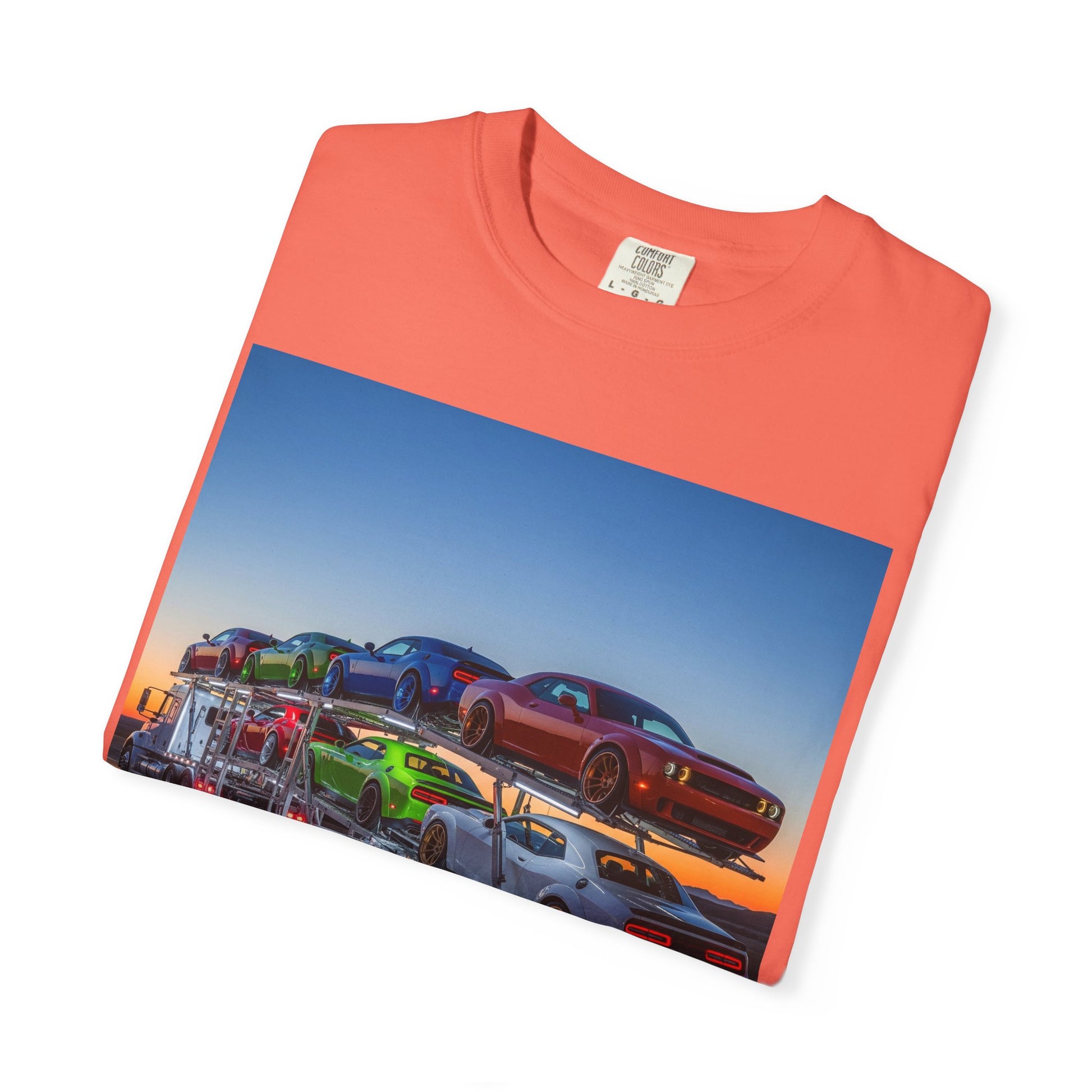 Vintage Car Transport Unisex T-shirt, Retro Car Lover Gift, Automotive Graphic Tee, Car Enthusiast Apparel, Nostalgic Summer Wear