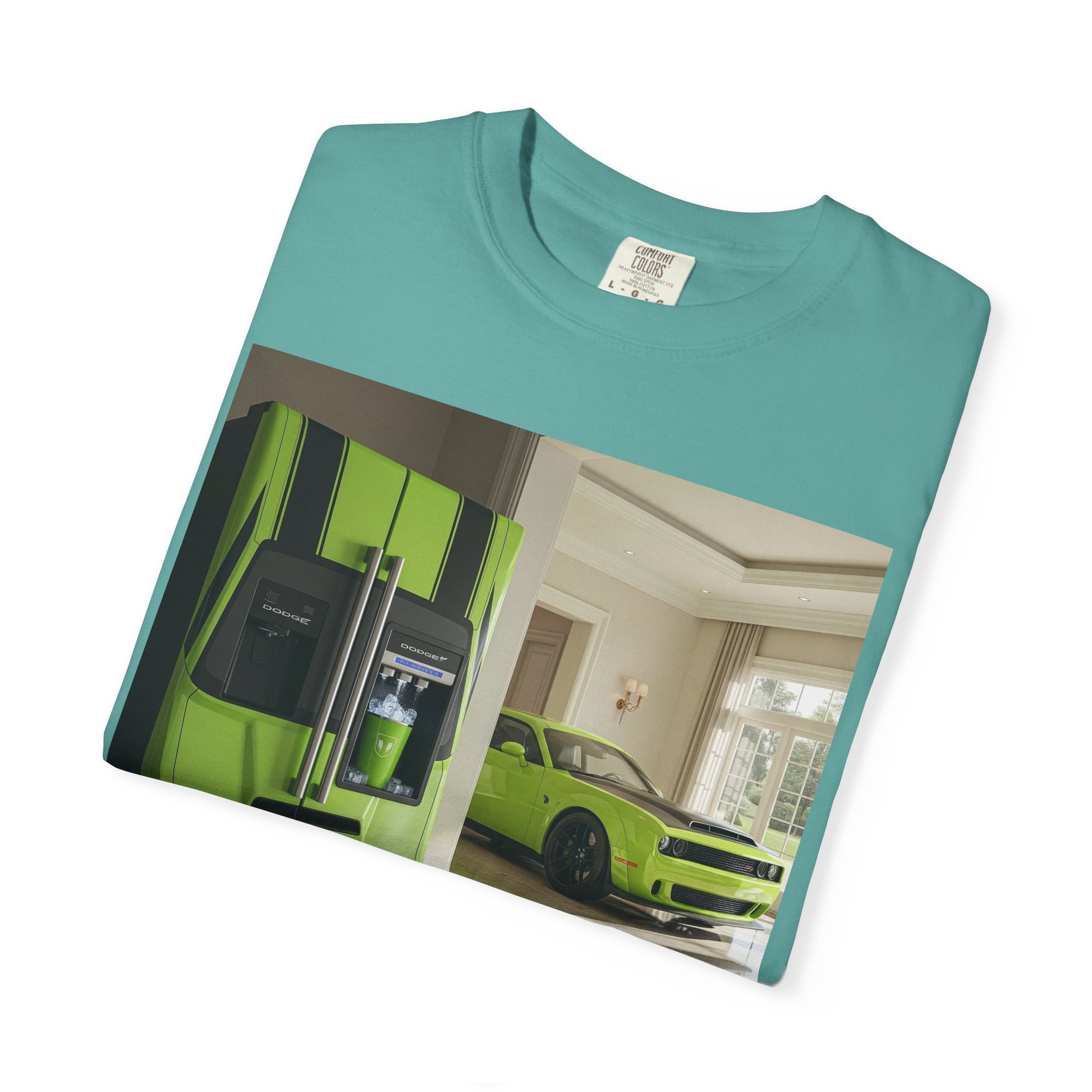 Green Supercar Photo T-Shirt — Luxury Sports Car Graphic Tee