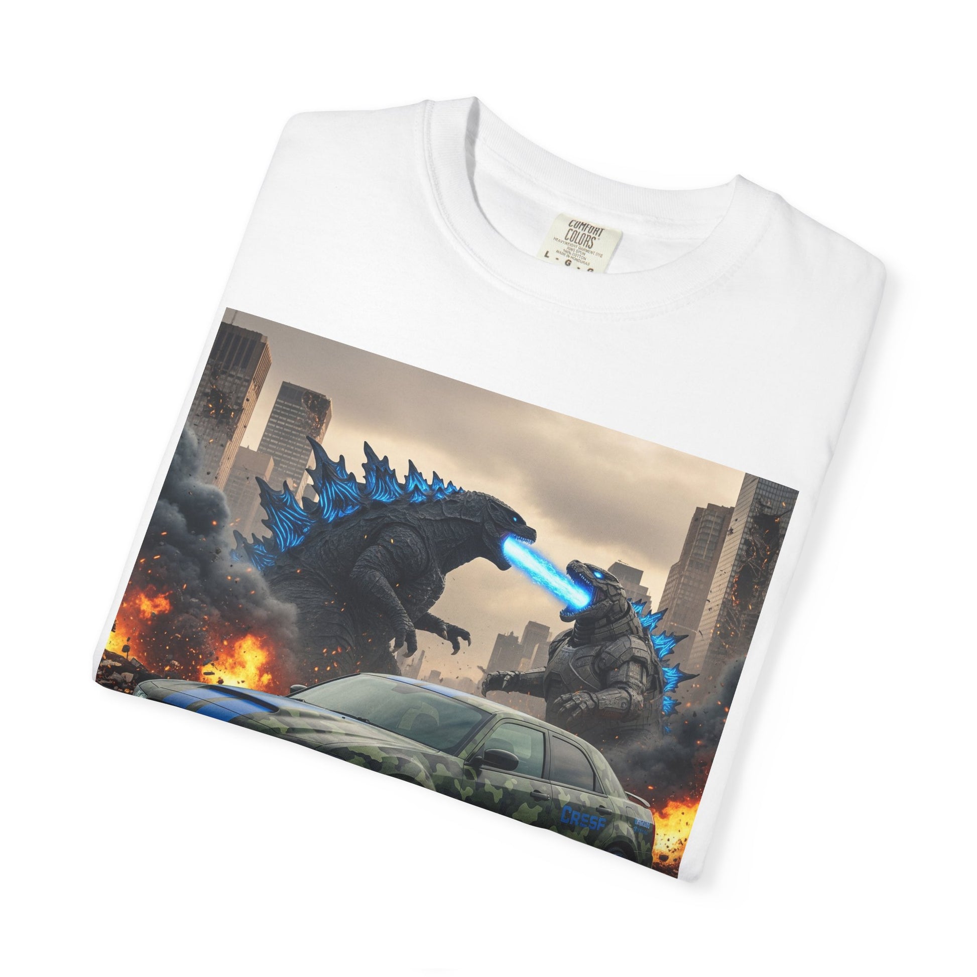 Urban Monster-Themed Unisex T-Shirt, Graphic Tee for Car Lovers, Perfect for Kids Birthdays, Casual Wear, and Comic Con