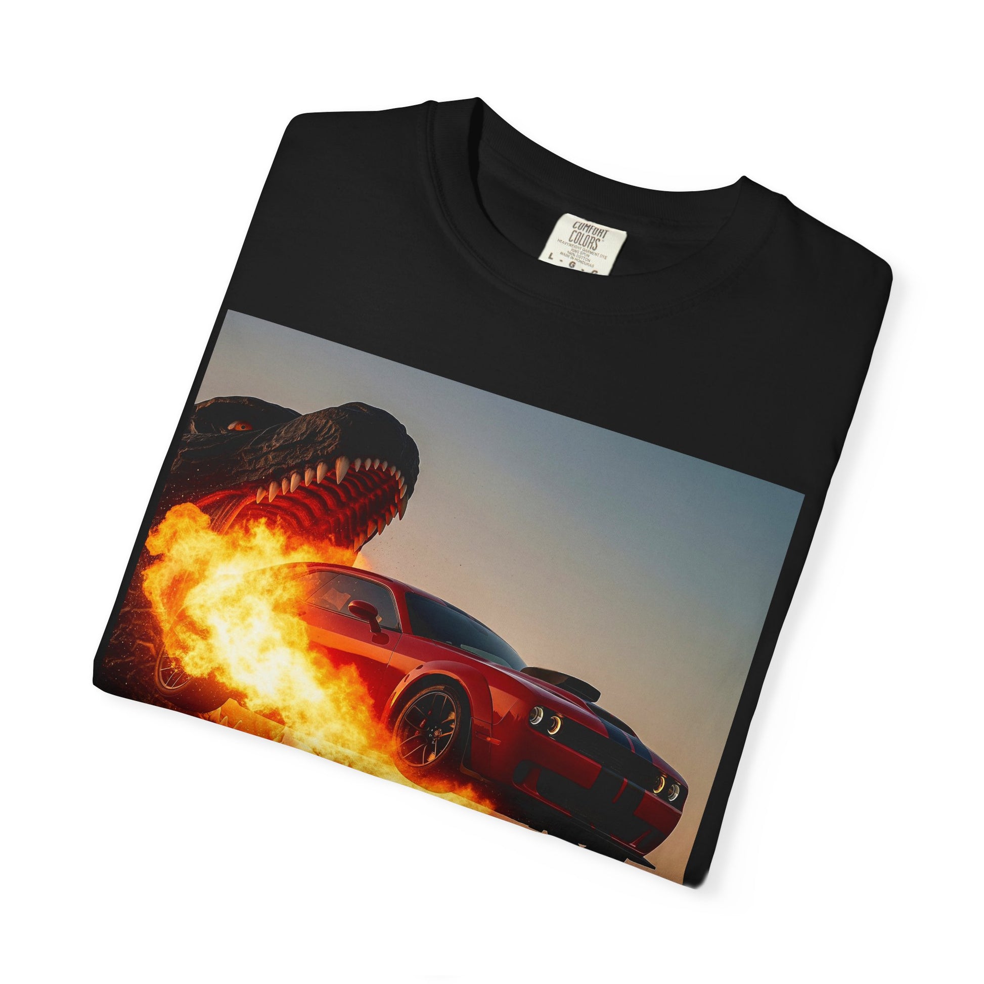 Fiery Monster T-Shirt - Graphic Tee for Car Lovers, Gift for Him, Unique Gift, Casual Wear, Trendy Apparel