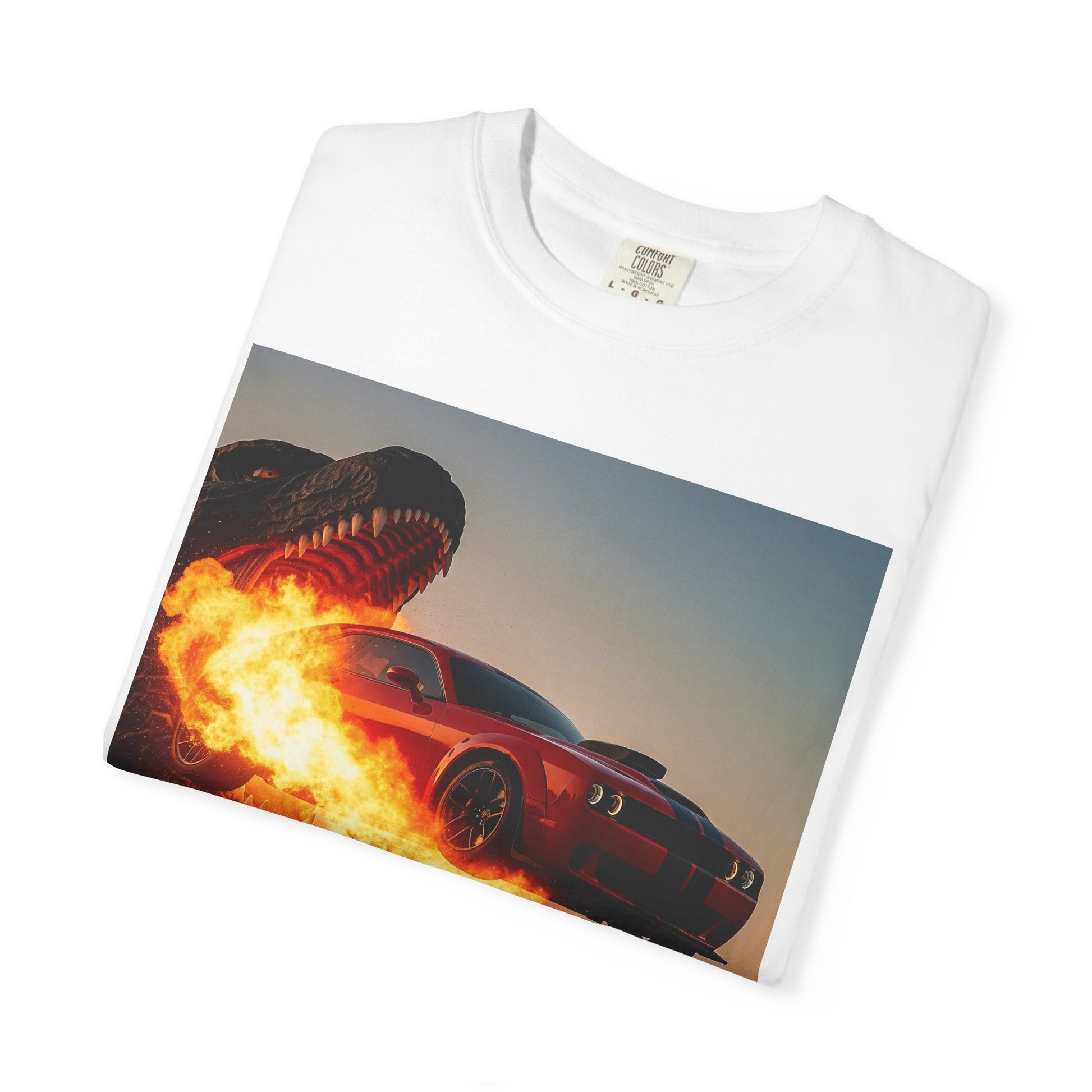 Fiery Monster T-Shirt - Graphic Tee for Car Lovers, Gift for Him, Unique Gift, Casual Wear, Trendy Apparel