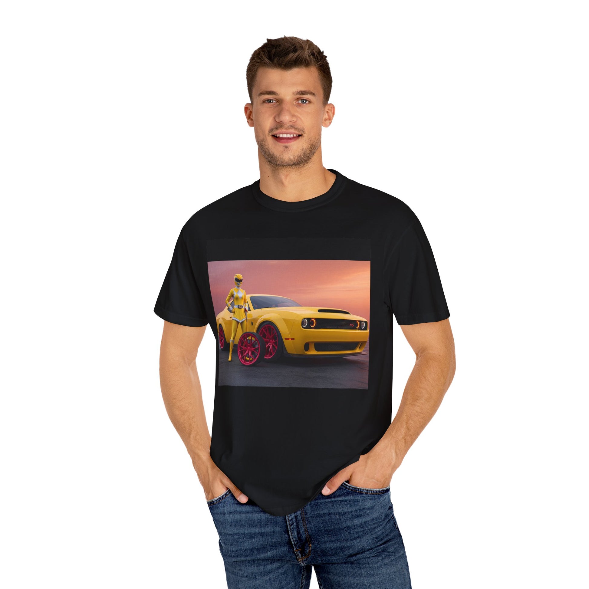 Vibrant Car-Themed Unisex Tee - Perfect Gift for Car Lovers, Streetwear Style, Casual Wear, Automotive Fan Apparel, Birthday Gift