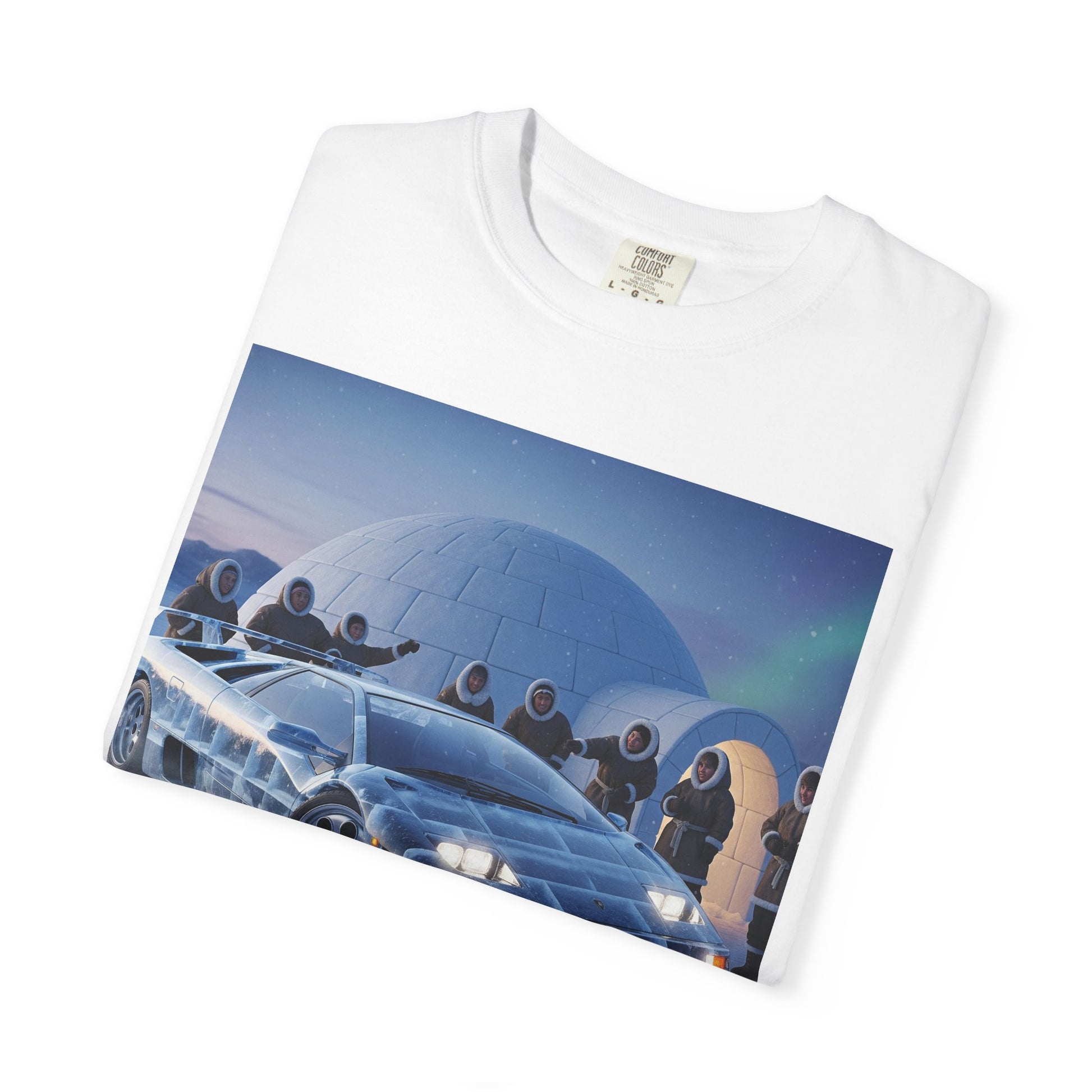 Retro Sci-Fi Car T-Shirt | Unisex Garment-Dyed Tee | Cool Graphic Tee | Perfect Gift for Car Lovers | Vintage Style | Unique Fashion