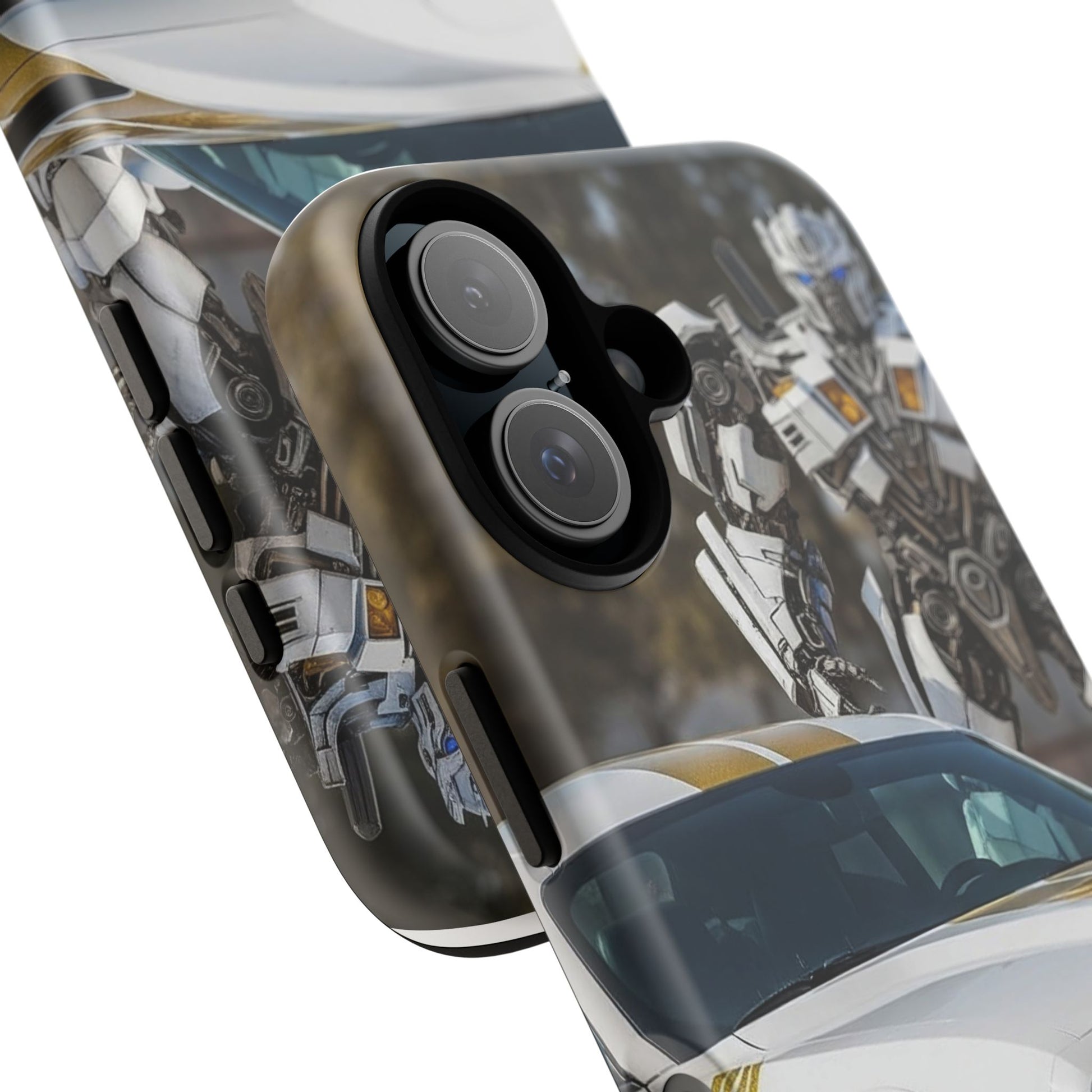 Transforming Vehicle Phone Case with Robot Design, Tough Phone Cover, Car Lover Gift, Cool Accessory, Unique Design