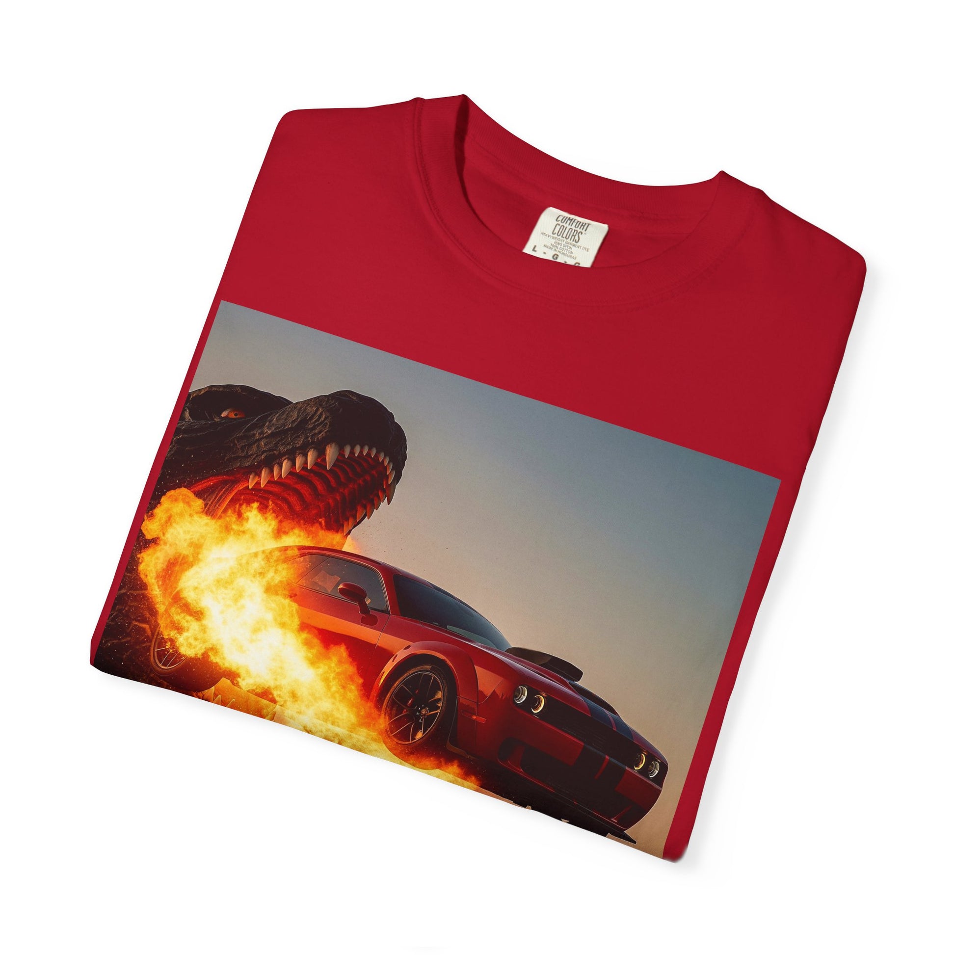 Fiery Monster T-Shirt - Graphic Tee for Car Lovers, Gift for Him, Unique Gift, Casual Wear, Trendy Apparel