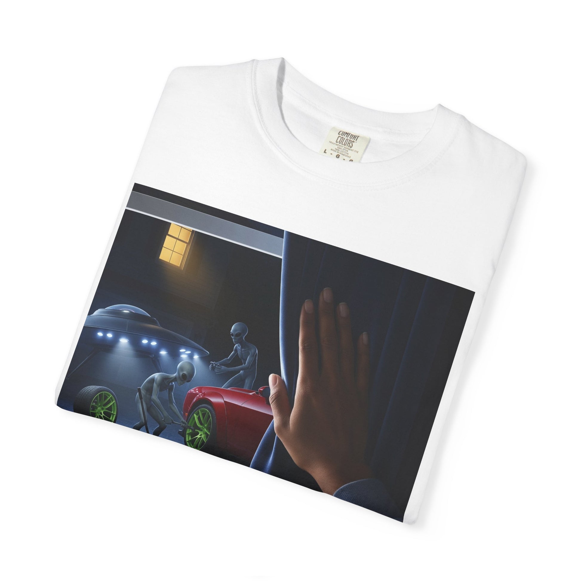 Whimsical Unisex Garment-Dyed T-shirt featuring Playful Design, Perfect for Gifts, Casual Wear, Parties, and Everyday Fun