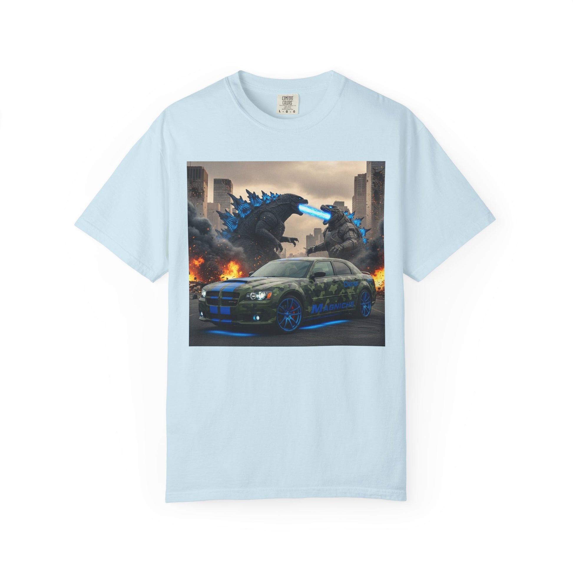 Urban Monster-Themed Unisex T-Shirt, Graphic Tee for Car Lovers, Perfect for Kids Birthdays, Casual Wear, and Comic Con