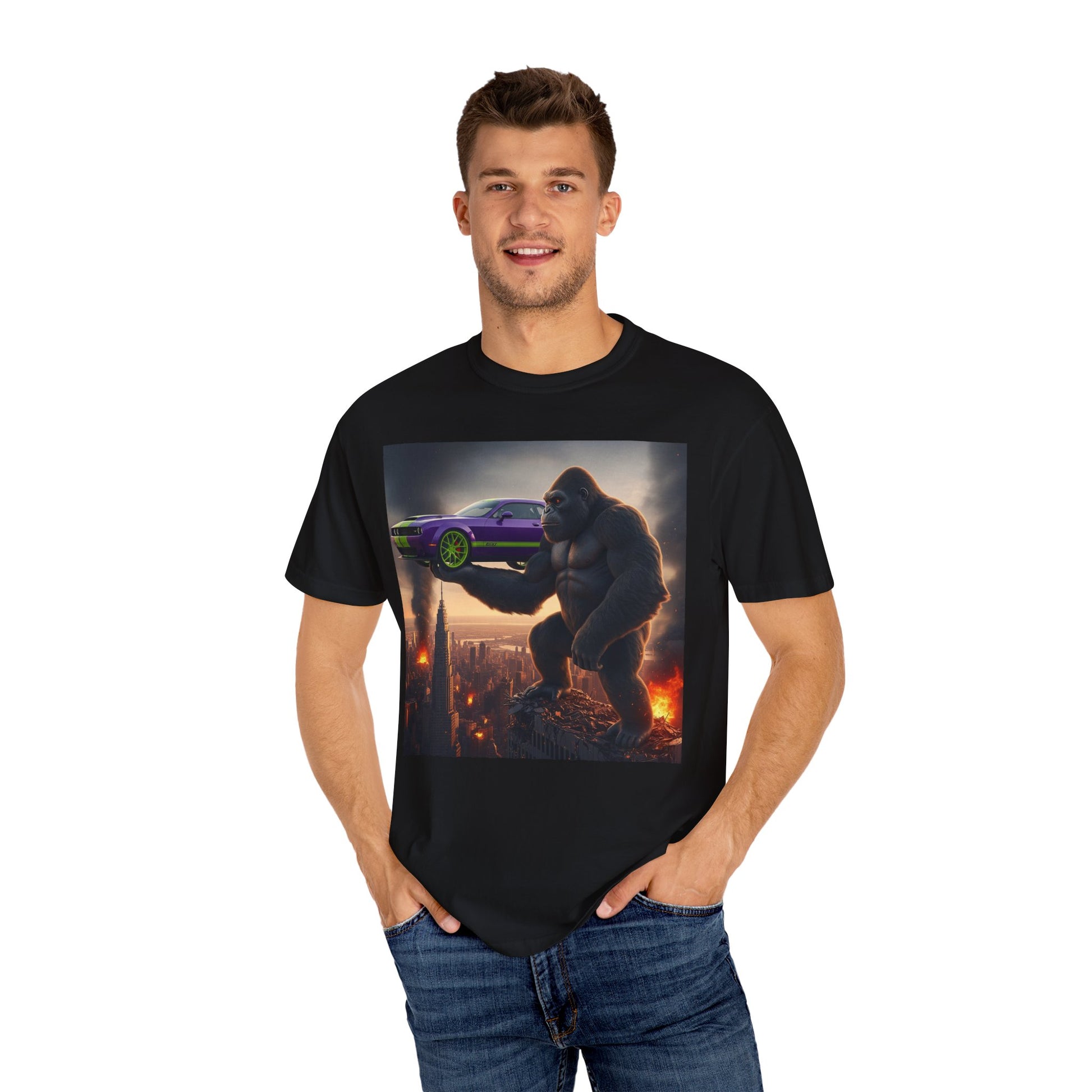 Gorilla Vibes Graphic Tee, Unisex Cartoon T-Shirt, Cool Casual Wear, Gift for Him, Humor Shirt, Birthday Party Outfit