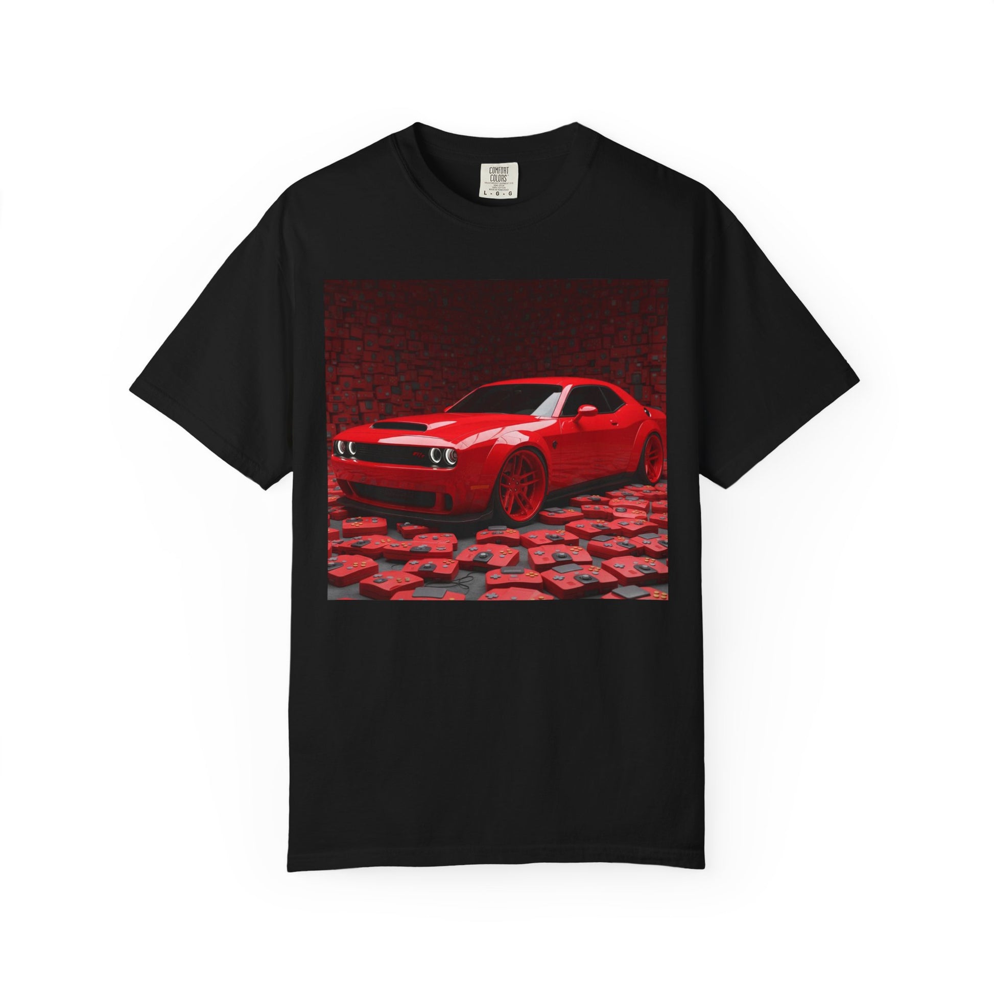 Red Muscle Car Graphic T-Shirt, Automotive Tee, Car Enthusiast Apparel, Gift for Him, Unisex T-shirt for Car Lovers