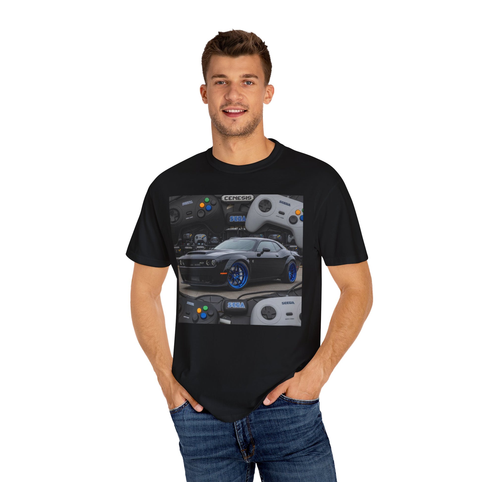 Retro Gamer T-Shirt, Unisex Gaming Tee, Video Game Lover Gift, Car Enthusiast Shirt, Fun Graphic Tee, Perfect for Gamers
