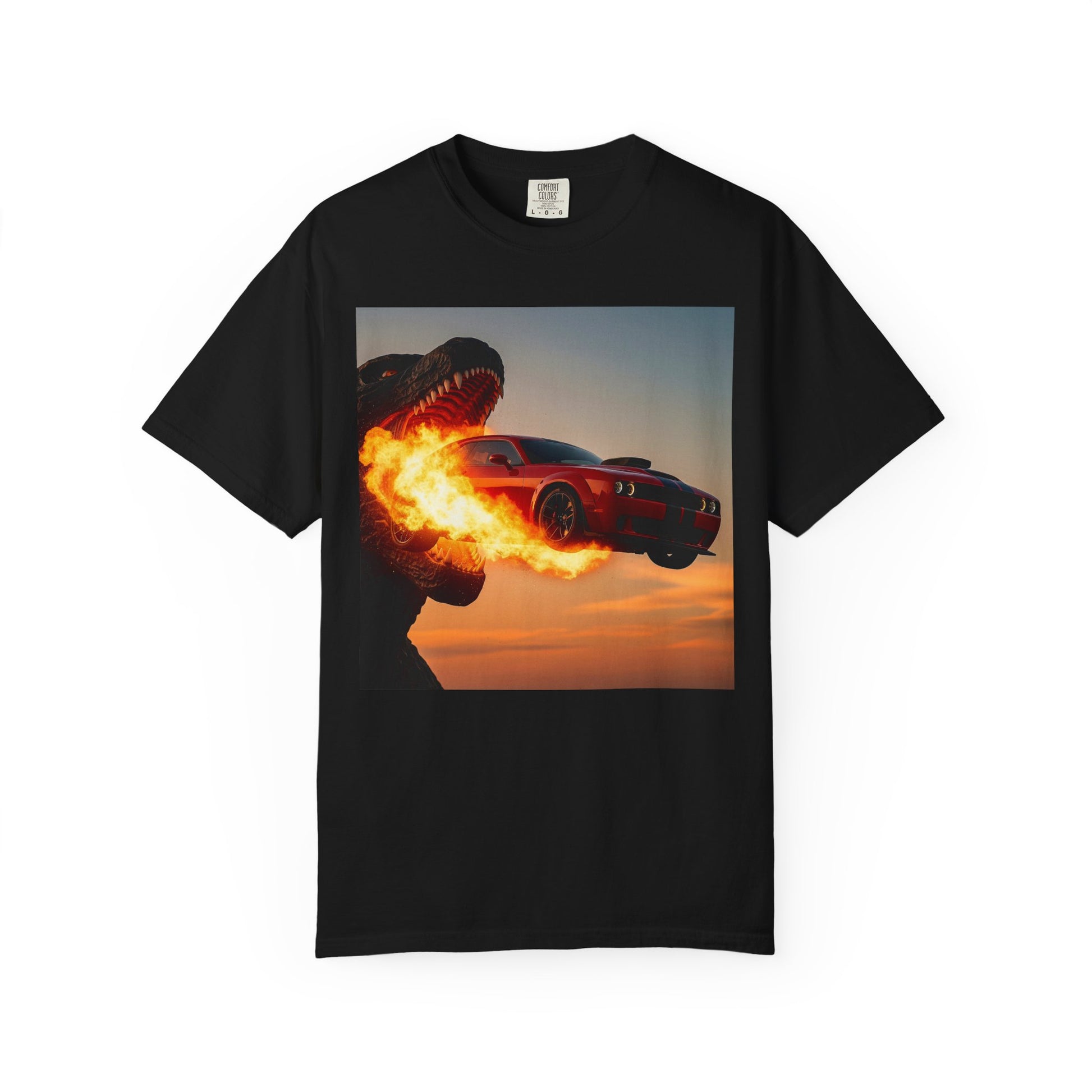 Fiery Monster T-Shirt - Graphic Tee for Car Lovers, Gift for Him, Unique Gift, Casual Wear, Trendy Apparel