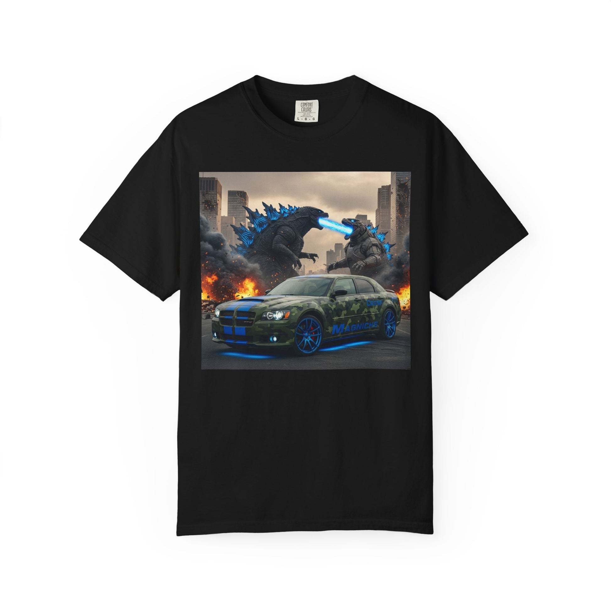 Urban Monster-Themed Unisex T-Shirt, Graphic Tee for Car Lovers, Perfect for Kids Birthdays, Casual Wear, and Comic Con