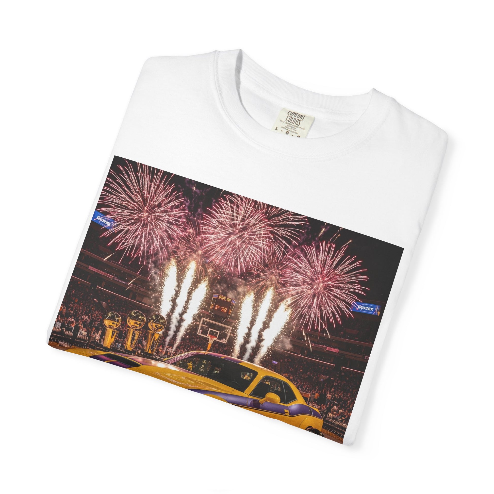 Fireworks & Fast Cars Unisex T-Shirt - Perfect for Car Lovers, Festivals, Birthdays, Racing Events, Casual Wear