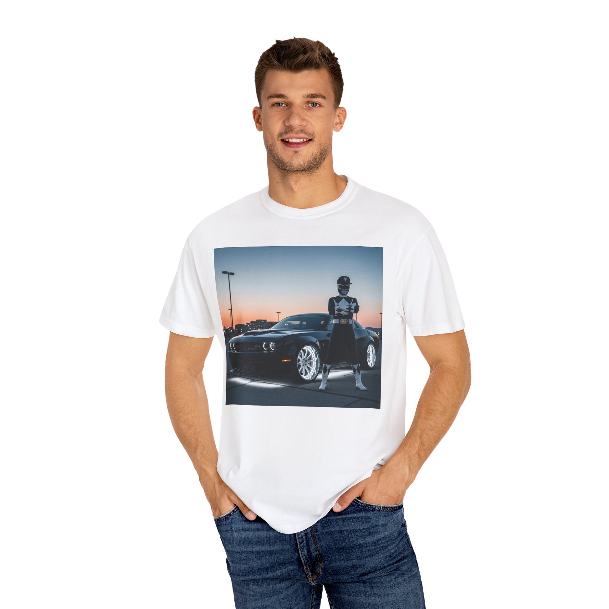 Stylish Unisex Garment-Dyed T-Shirt Featuring Cool Car Design | Perfect for Car Enthusiasts, Casual Outings, Gift