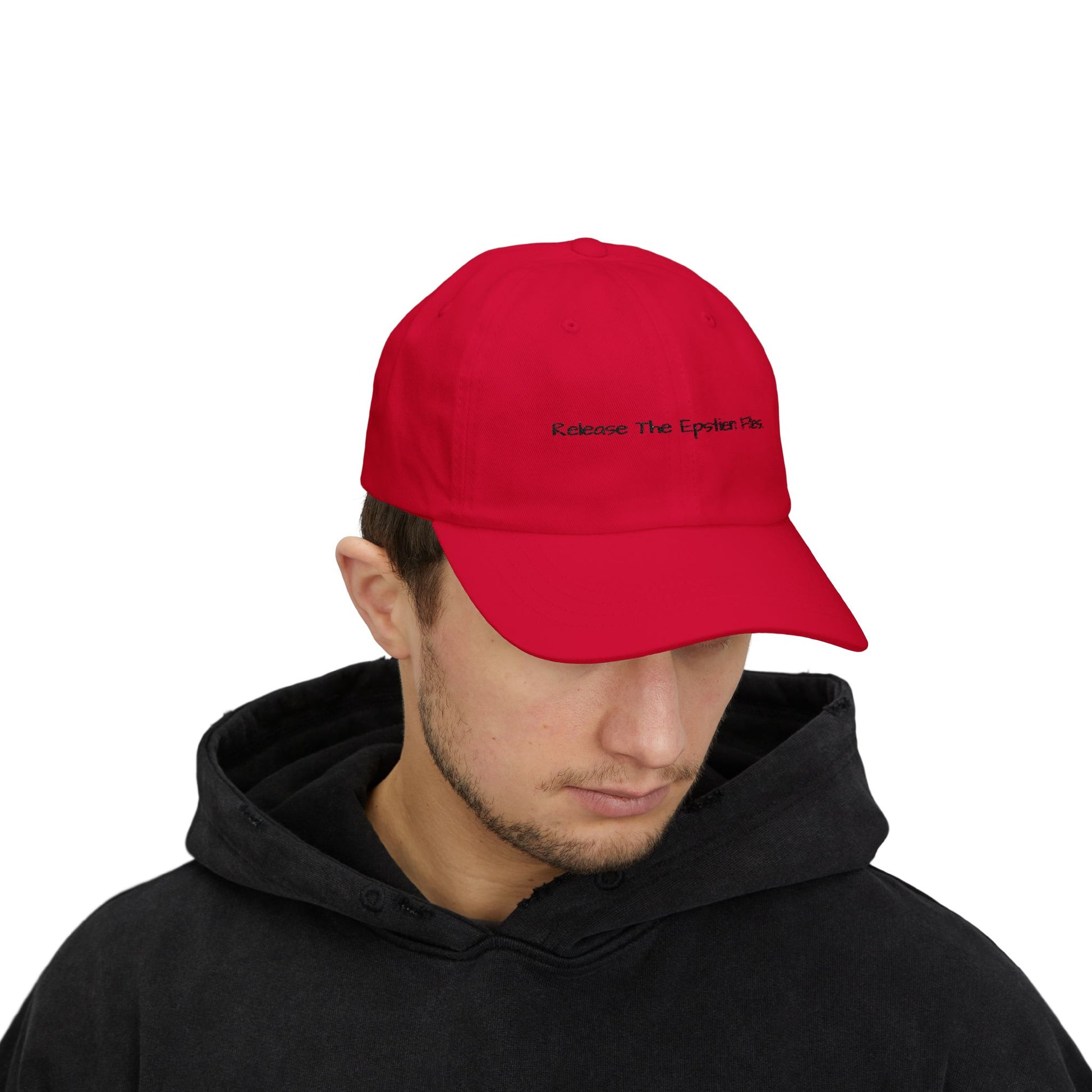 Classic Dad Cap - Release The Epstein Files, Casual Hat for Dads, Unisex Adjustable Cap, Perfect Gift for Father's Day, Trendy Streetwear