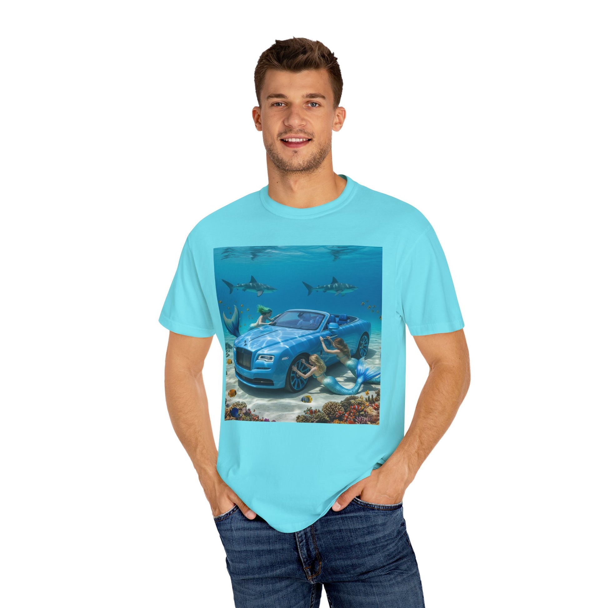 Underwater Luxury T-Shirt - Ocean Theme Tee for Beach Lovers, Casual Outfit, Gift for Him/Her, Summer Style, Cool Graphic Tee