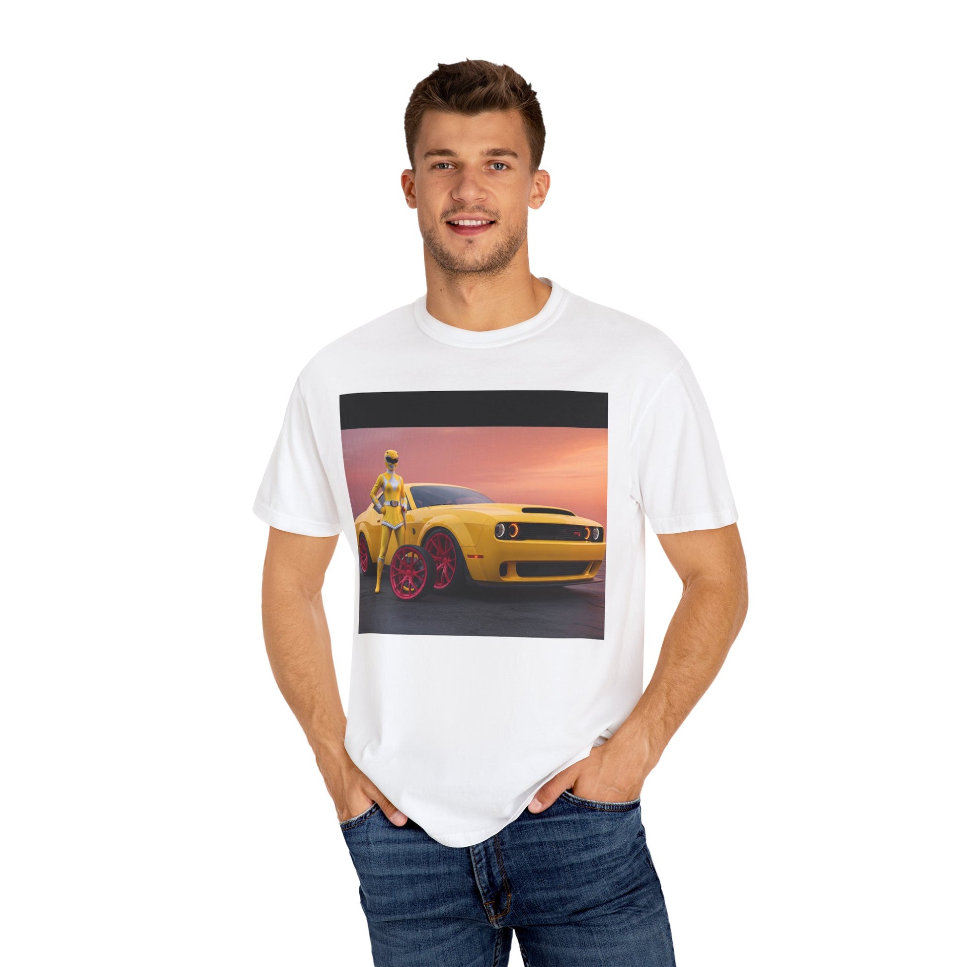 Vibrant Car-Themed Unisex Tee - Perfect Gift for Car Lovers, Streetwear Style, Casual Wear, Automotive Fan Apparel, Birthday Gift