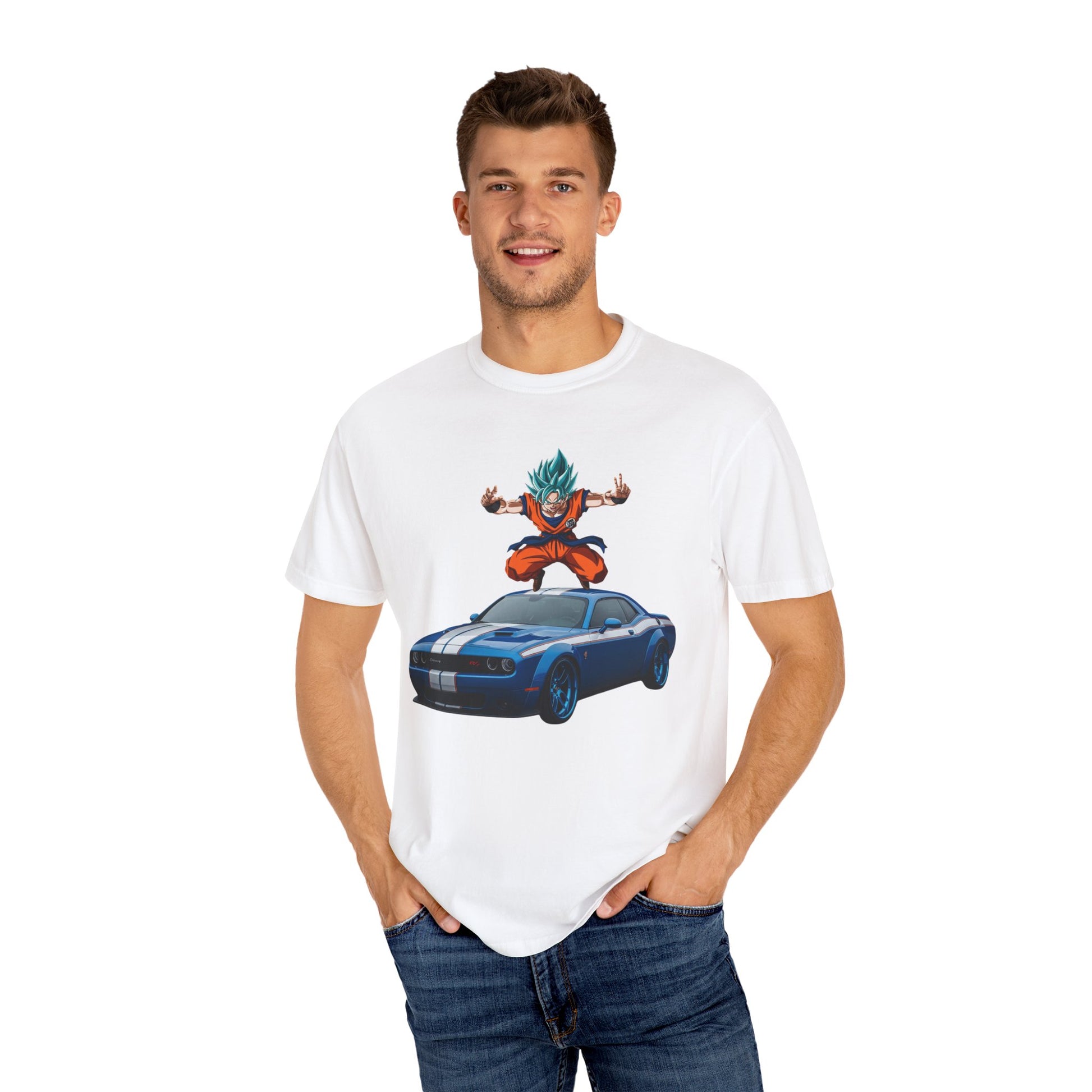 Dragon Ball Z Super Saiyan T-Shirt, Unisex Graphic Tee, Anime Fan Gift, Car Enthusiast Apparel, Casual Wear, Birthday Surprise