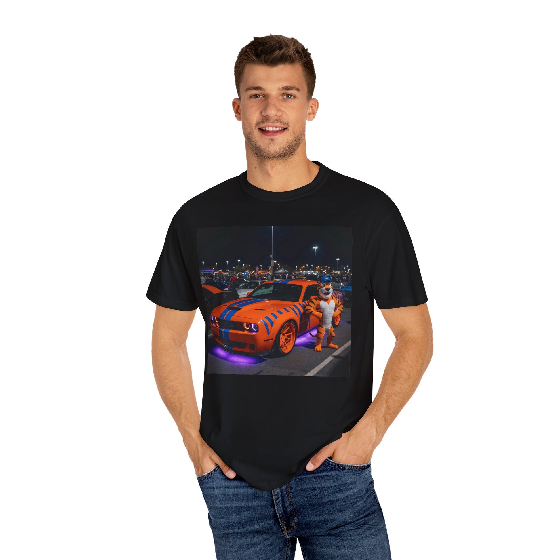 Vibrant Car Enthusiast Tee, Unisex T-shirt for Car Lovers, Automotive Style Shirt, Perfect Gift for Birthdays, Casual Wear