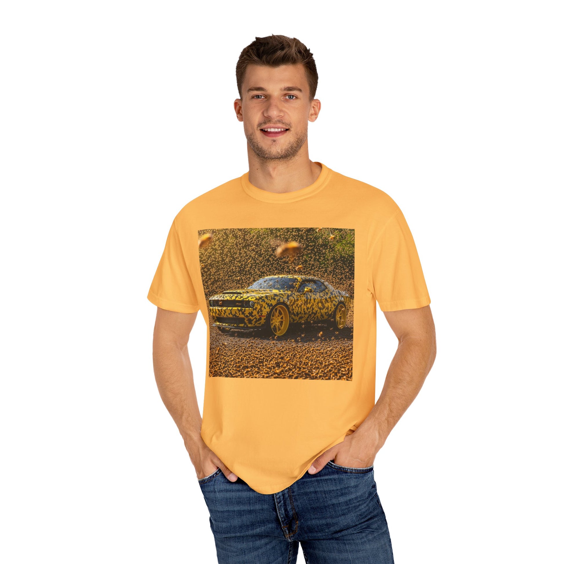 Vintage Car-Print T-Shirt, Car Lovers Gift, Unisex Graphic Tee, Casual Wear, Automotive Fashion, Gift for Him/Her