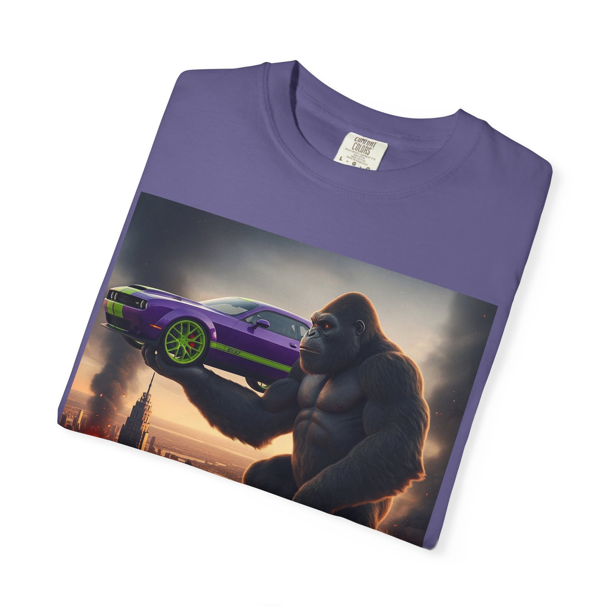 Gorilla Vibes Graphic Tee, Unisex Cartoon T-Shirt, Cool Casual Wear, Gift for Him, Humor Shirt, Birthday Party Outfit