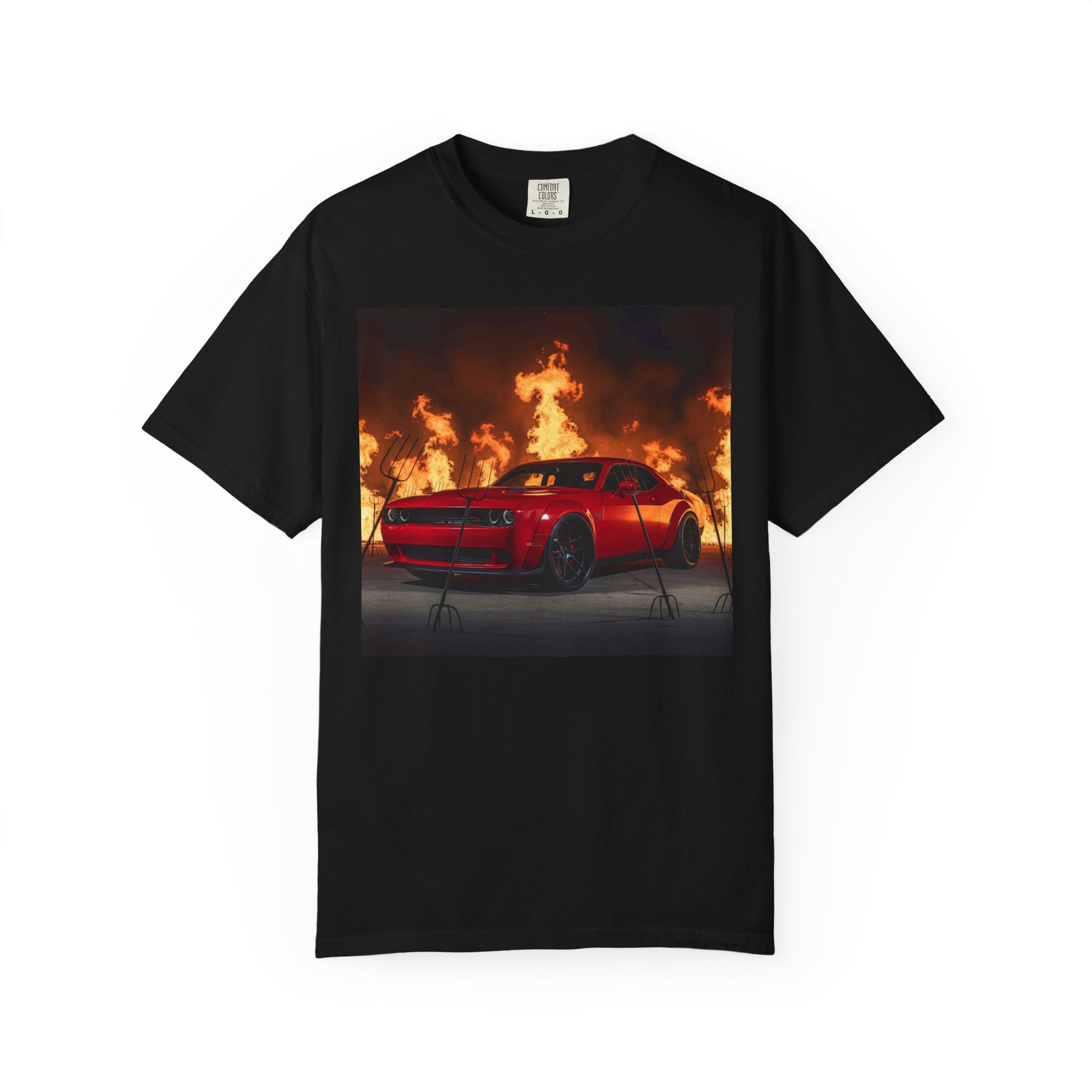 Fiery Muscle Car Unisex T-Shirt | Perfect for Car Lovers, Gift for Birthdays, Casual Wear, Automotive Events, Gift for Him