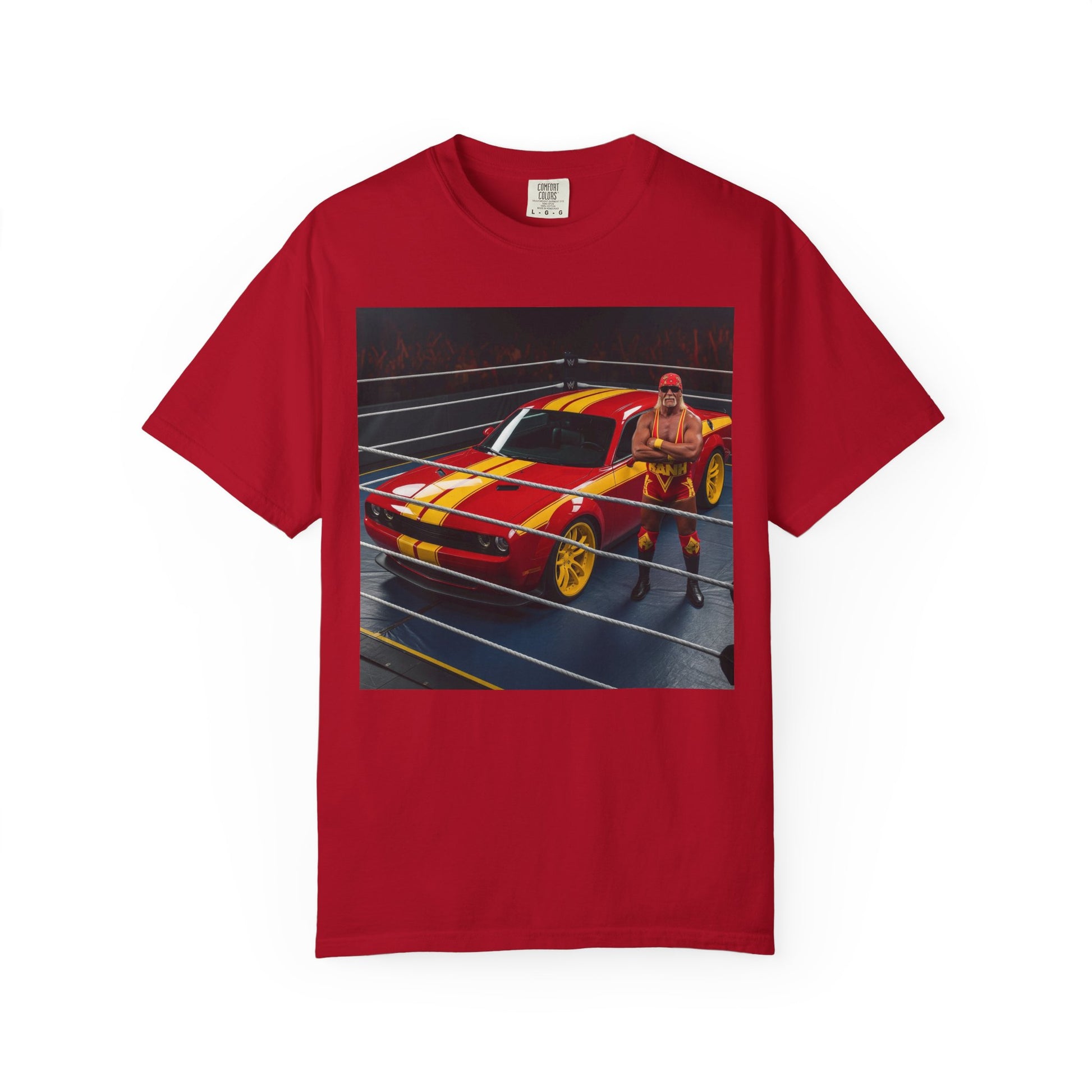 Vibrant Unisex Garment-Dyed T-Shirt - Retro Racing Design, Car Lovers Gift, Casual Wear, Unique Graphic Tee, Birthday Gift