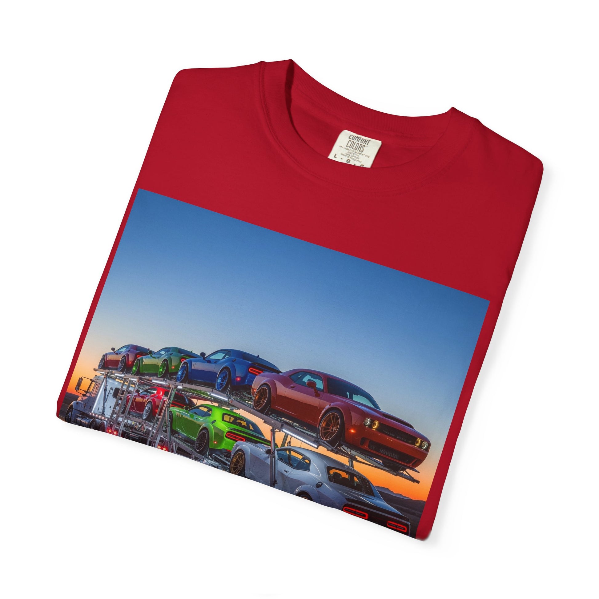 Vintage Car Transport Unisex T-shirt, Retro Car Lover Gift, Automotive Graphic Tee, Car Enthusiast Apparel, Nostalgic Summer Wear
