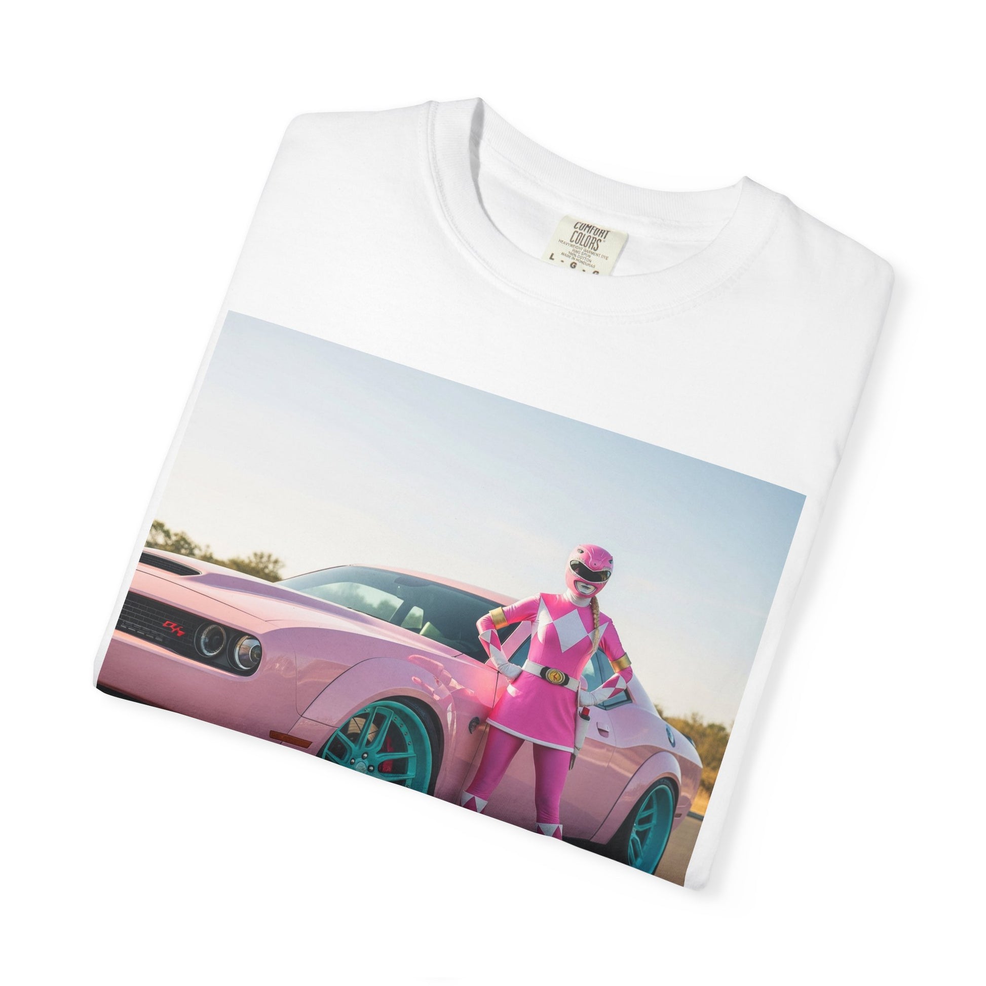 Retro Car T-shirt, Vintage Pink Style Tee, Gift for Car Lovers, Cool Graphic Tee, Casual Wear for Everyday Use
