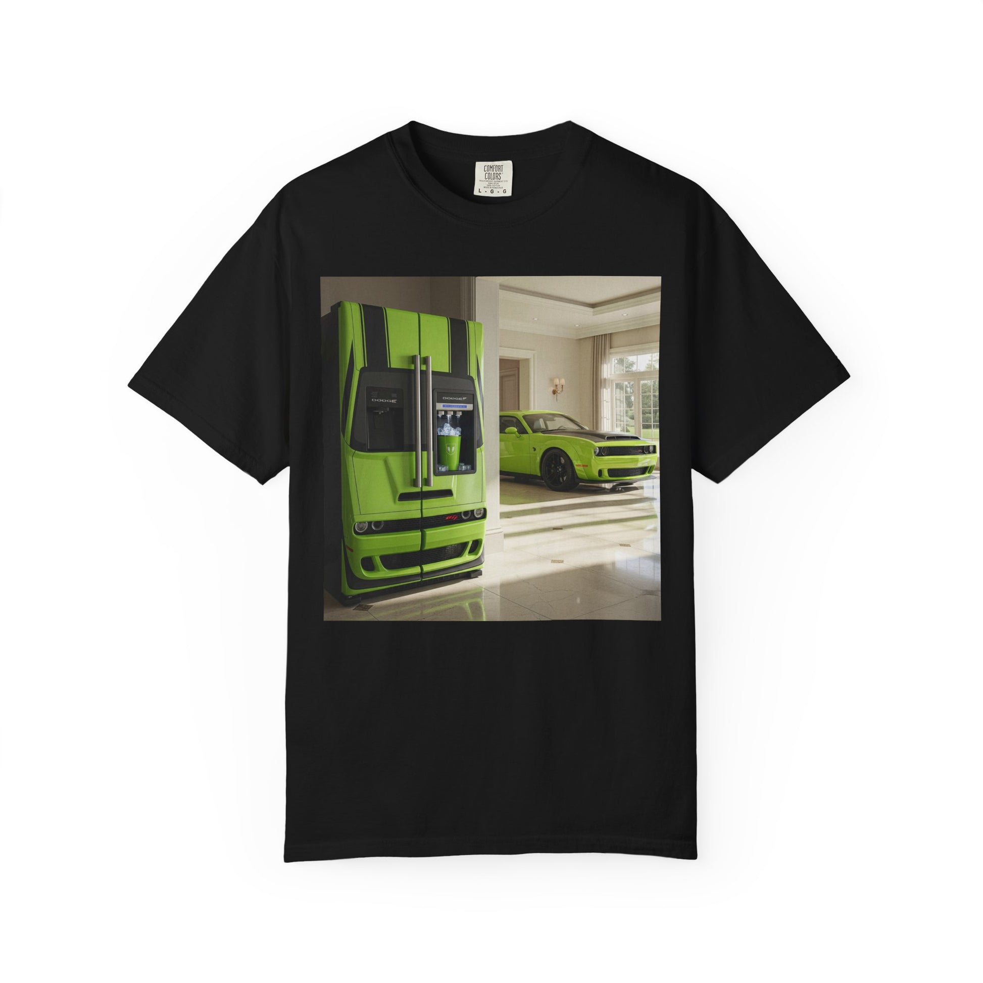 Green Supercar Photo T-Shirt — Luxury Sports Car Graphic Tee