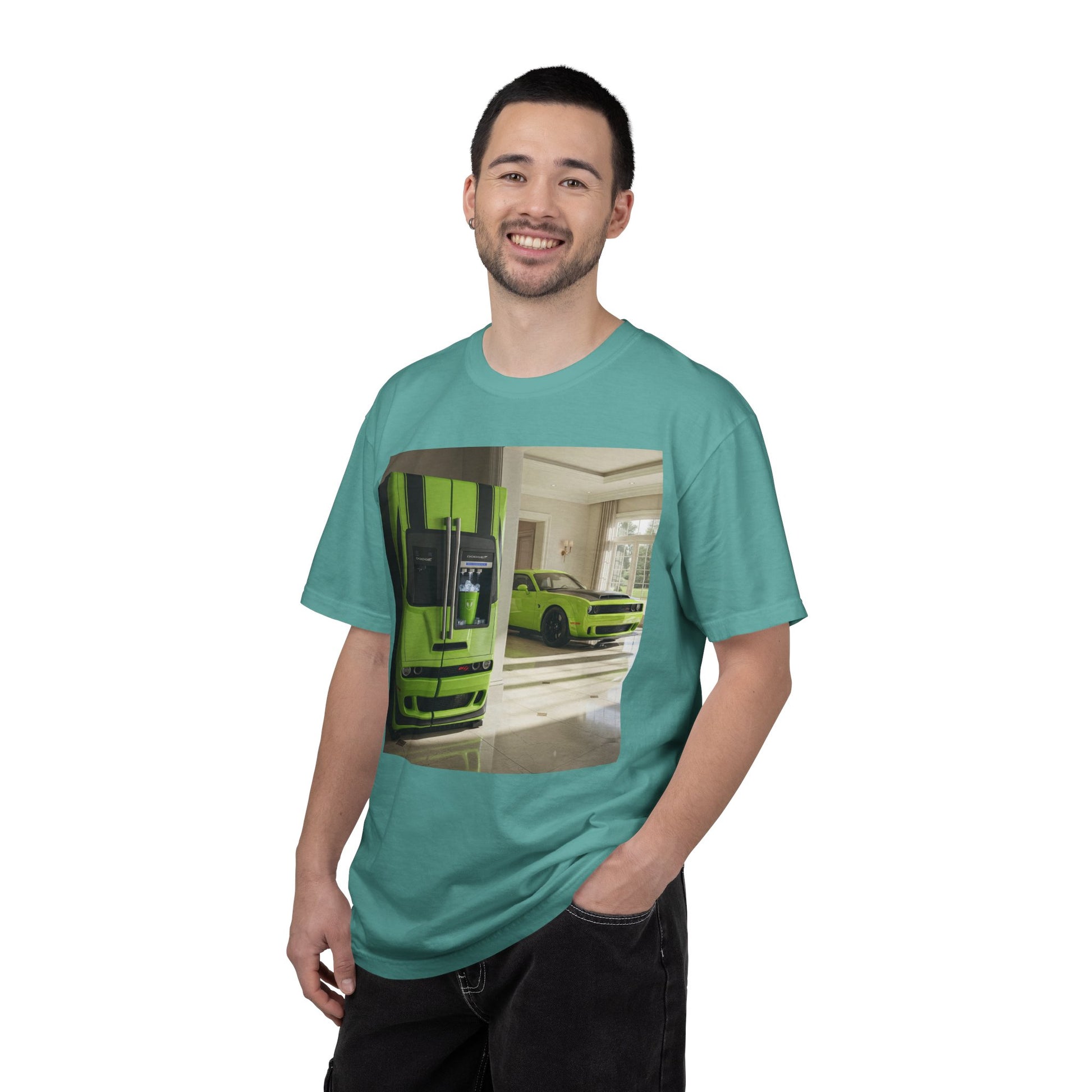 Green Supercar Photo T-Shirt — Luxury Sports Car Graphic Tee