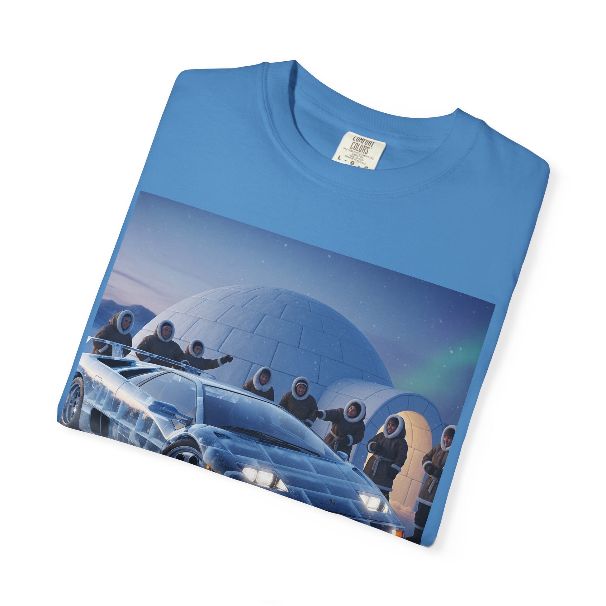 Retro Sci-Fi Car T-Shirt | Unisex Garment-Dyed Tee | Cool Graphic Tee | Perfect Gift for Car Lovers | Vintage Style | Unique Fashion