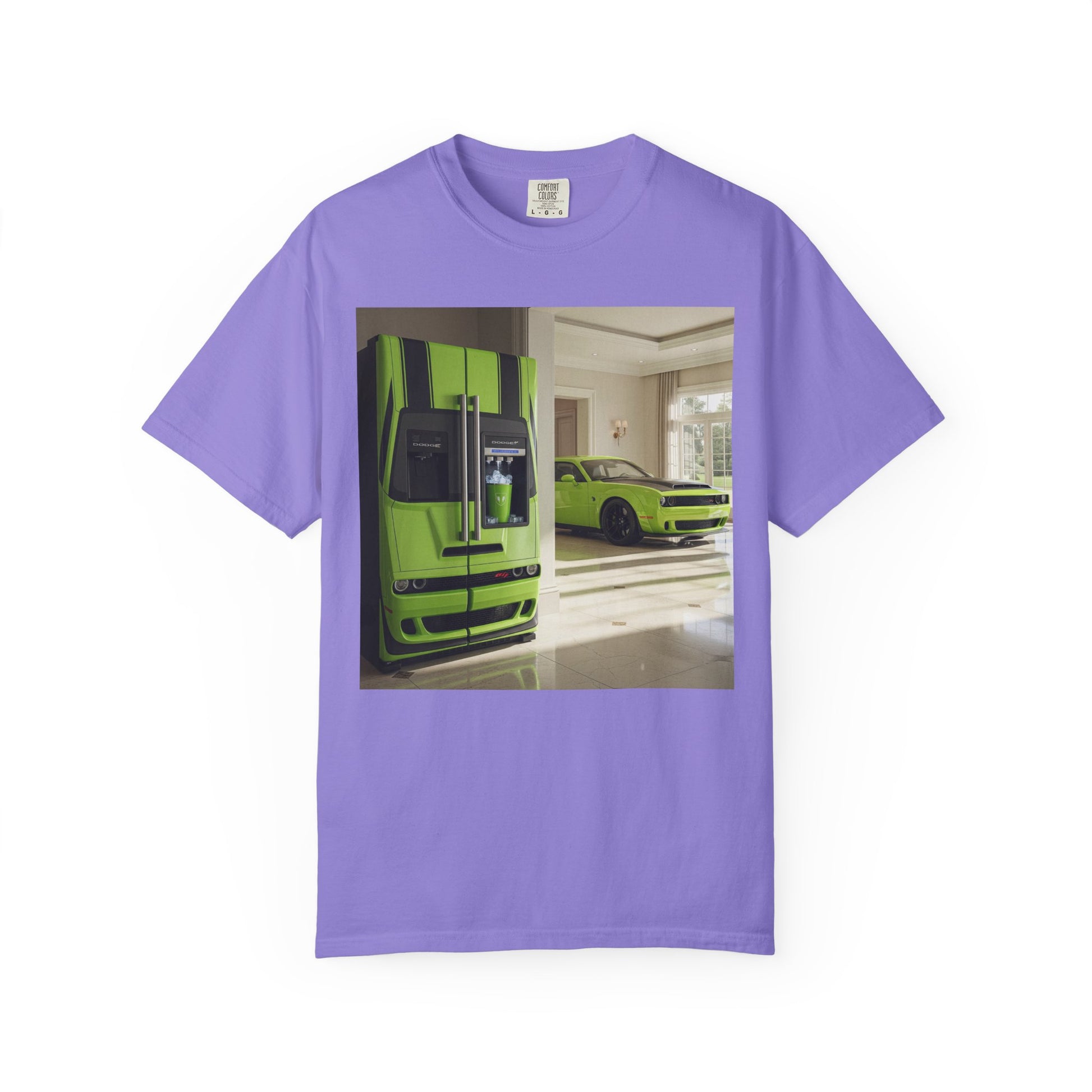 Green Supercar Photo T-Shirt — Luxury Sports Car Graphic Tee