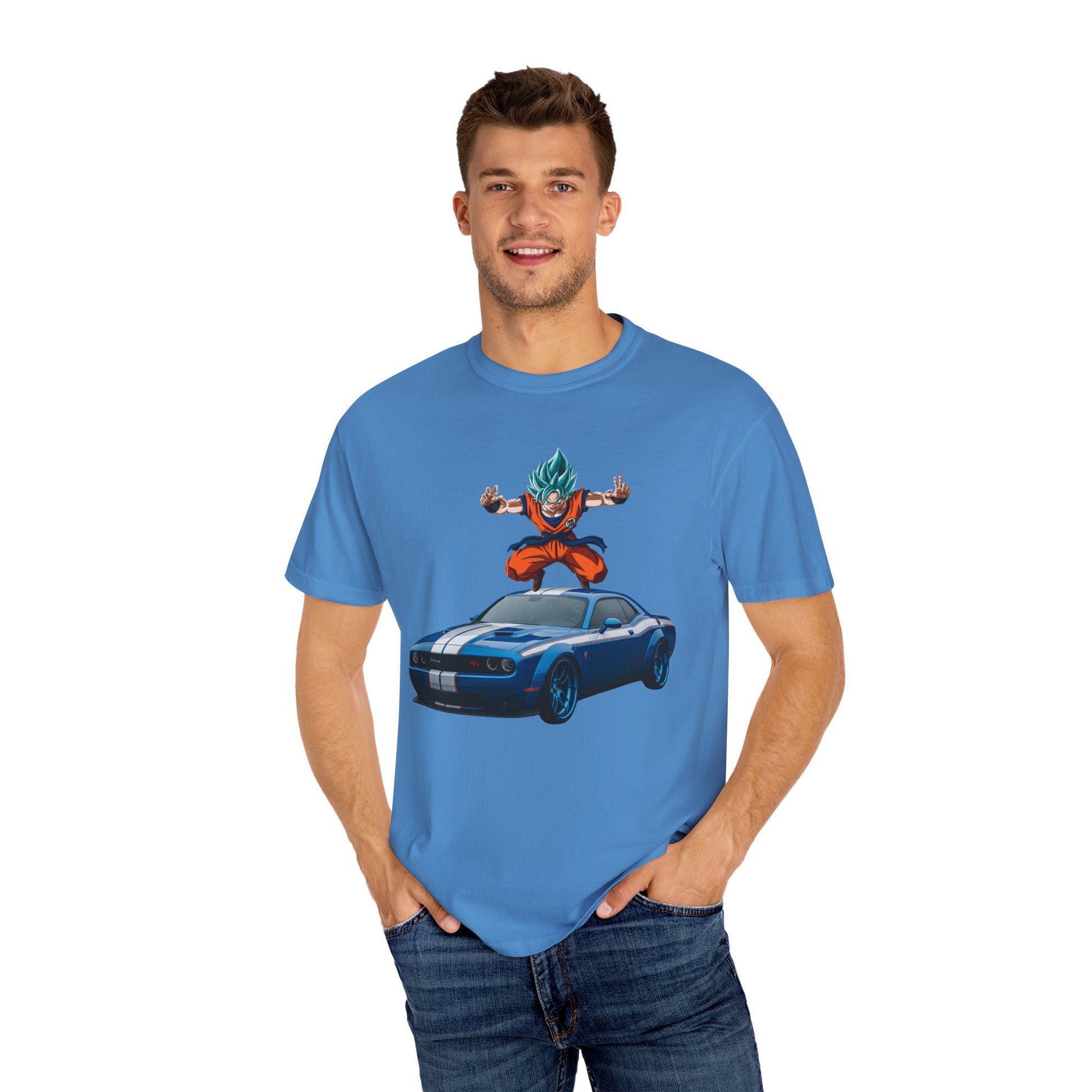 Dragon Ball Z Super Saiyan T-Shirt, Unisex Graphic Tee, Anime Fan Gift, Car Enthusiast Apparel, Casual Wear, Birthday Surprise
