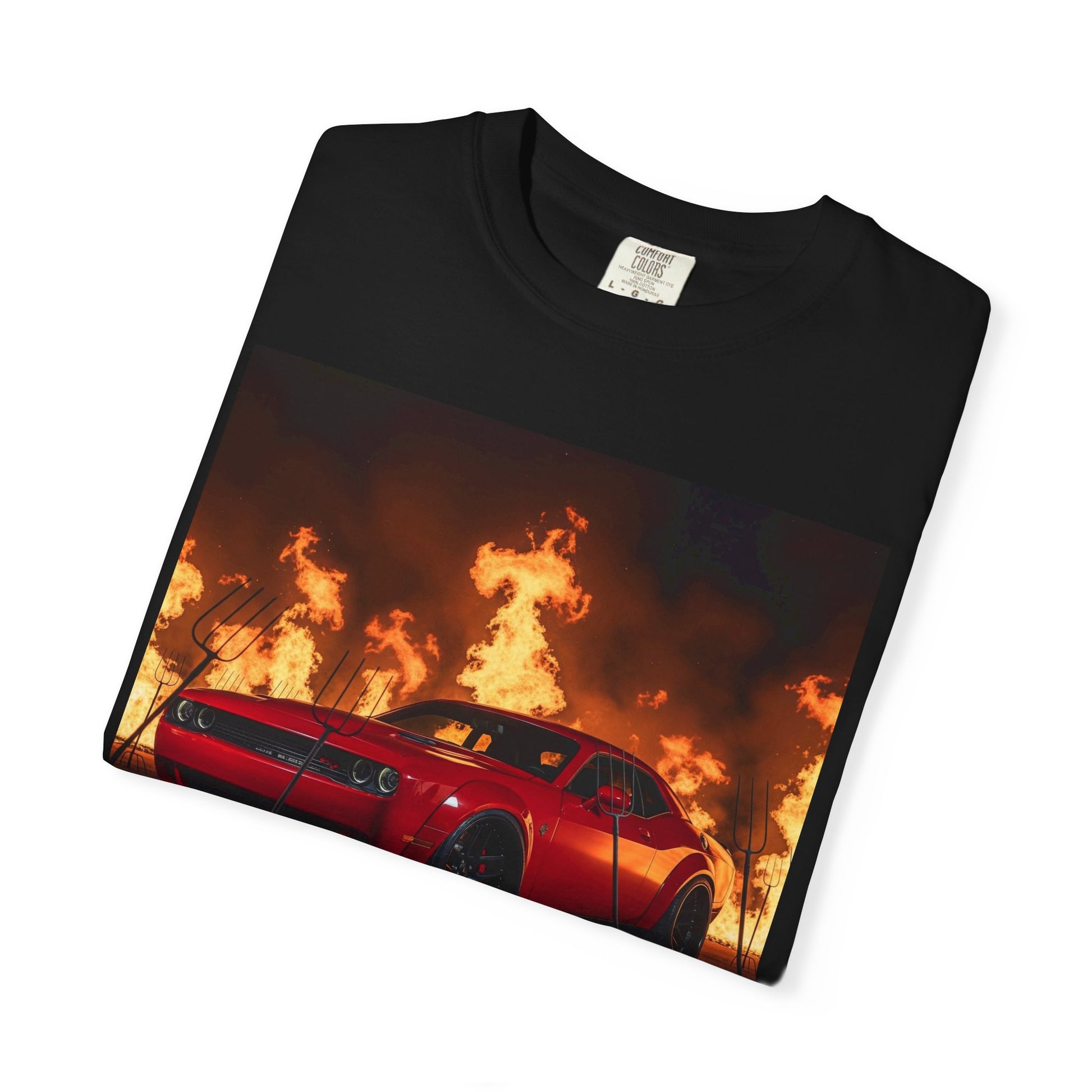 Fiery Muscle Car Unisex T-Shirt | Perfect for Car Lovers, Gift for Birthdays, Casual Wear, Automotive Events, Gift for Him