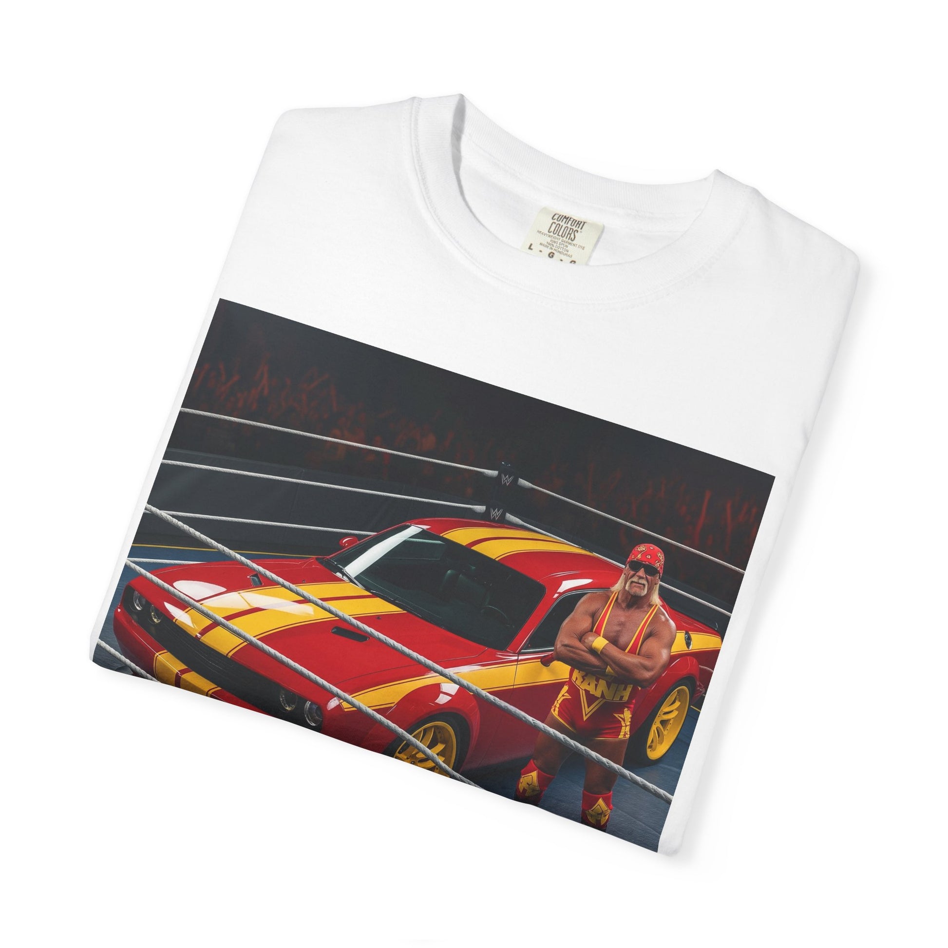 Vibrant Unisex Garment-Dyed T-Shirt - Retro Racing Design, Car Lovers Gift, Casual Wear, Unique Graphic Tee, Birthday Gift