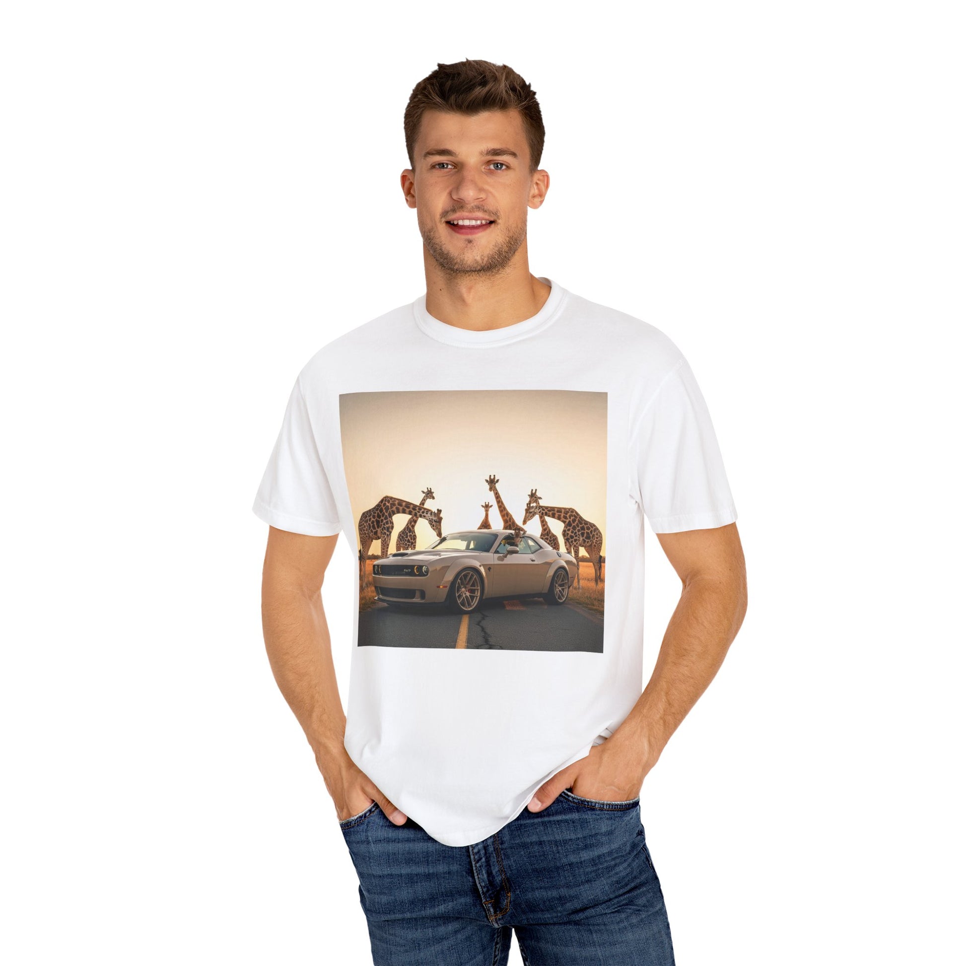 Giraffe Adventure T-Shirt | Unique Animal Tee, Animal Lover Gift, Casual Style, Unisex Graphic Shirt, Safari Vibes, Summer Wear