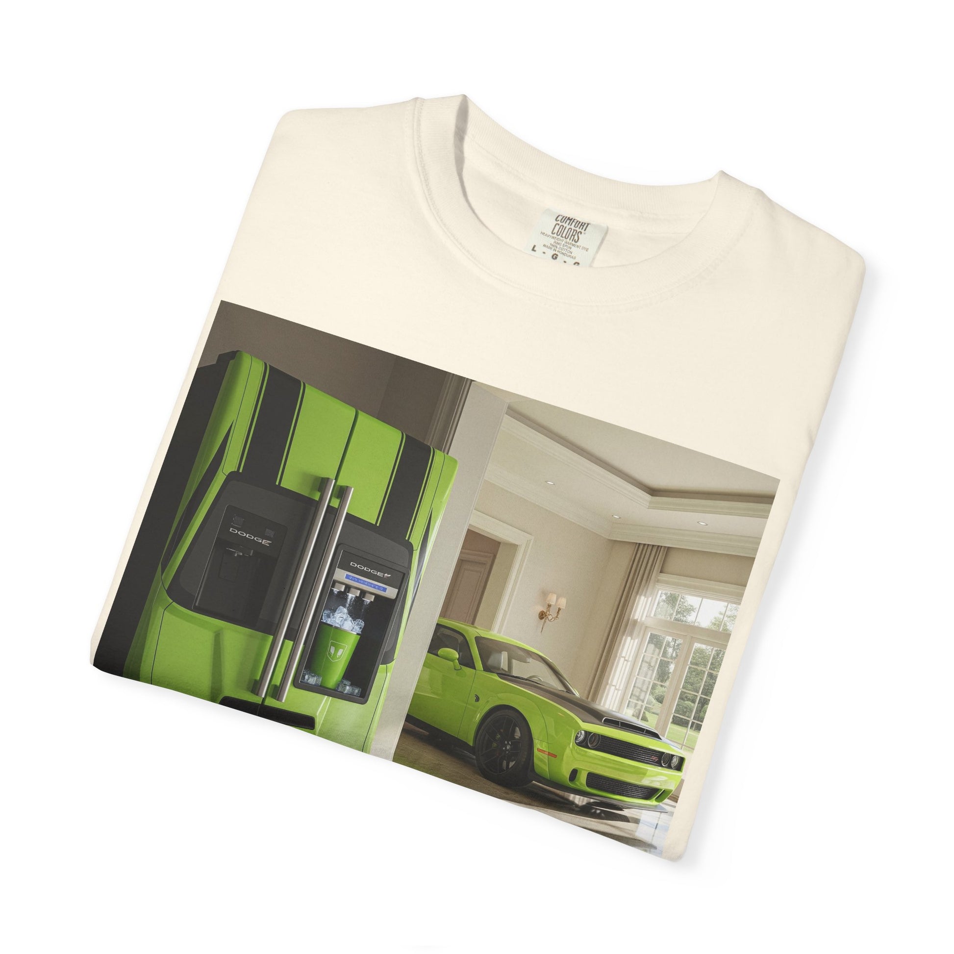 Green Supercar Photo T-Shirt — Luxury Sports Car Graphic Tee