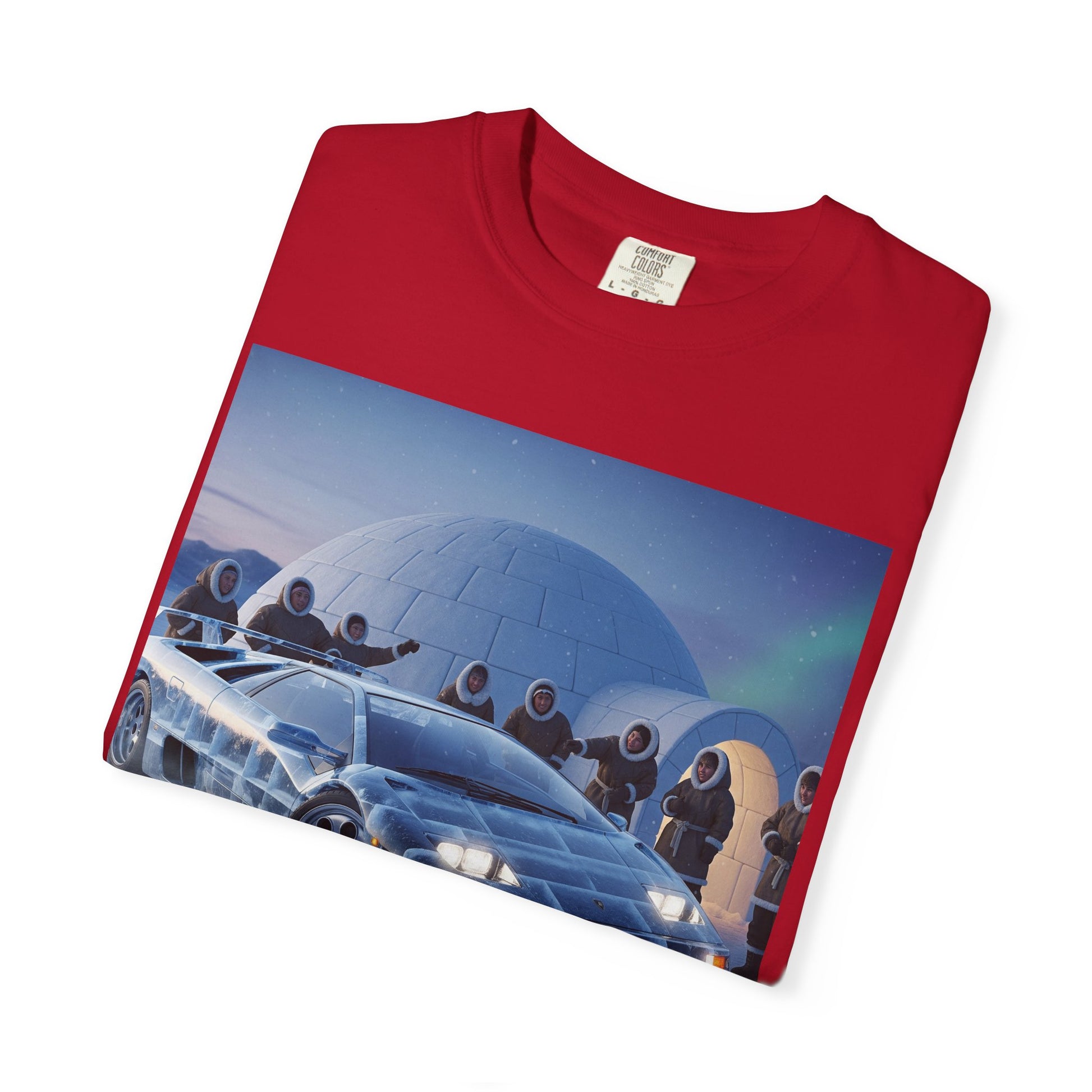 Retro Sci-Fi Car T-Shirt | Unisex Garment-Dyed Tee | Cool Graphic Tee | Perfect Gift for Car Lovers | Vintage Style | Unique Fashion