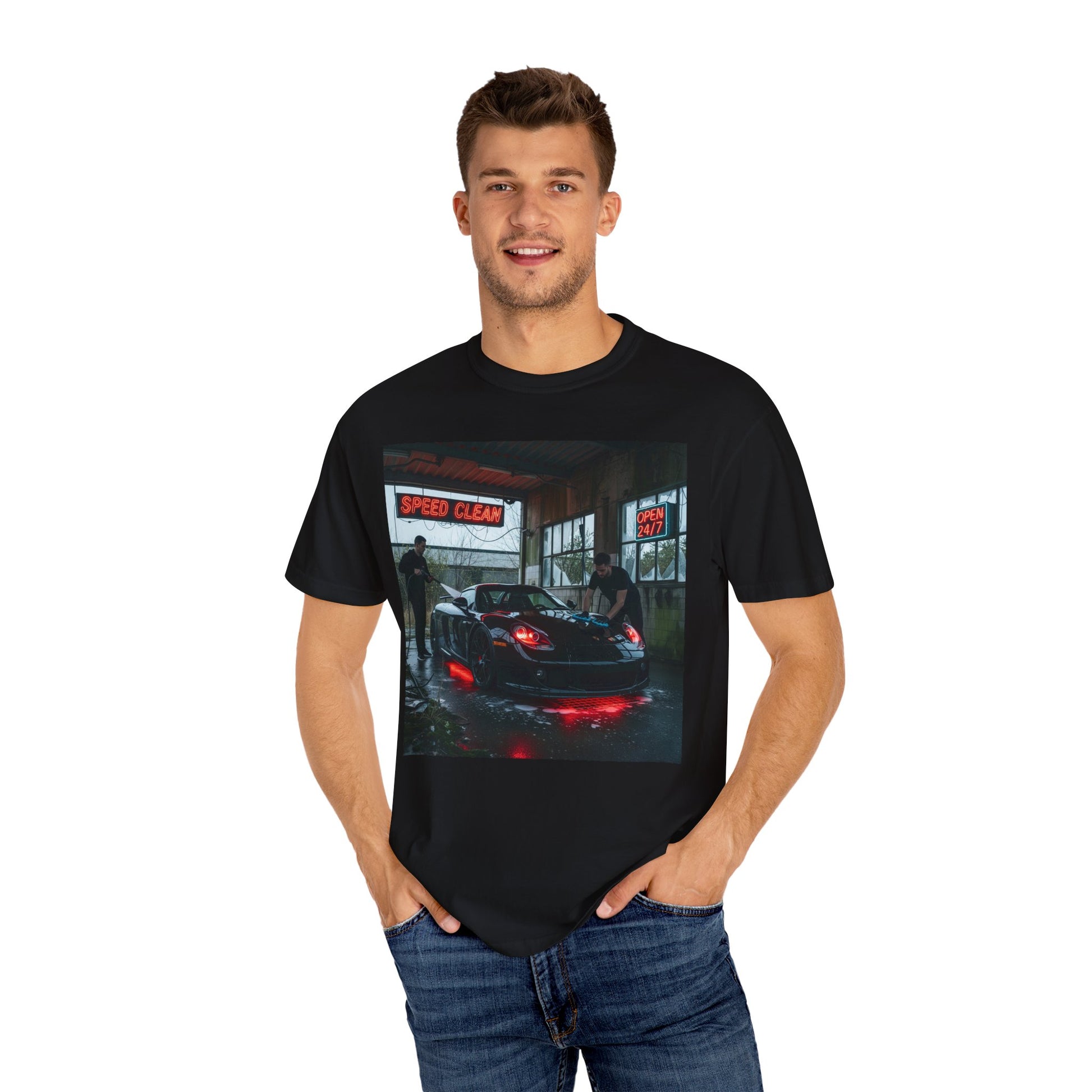 Car Enthusiast T-Shirt - Speed Clear Design, Garage Apparel, Gift for Gearheads, Automotive Fashion, Unisex Streetwear