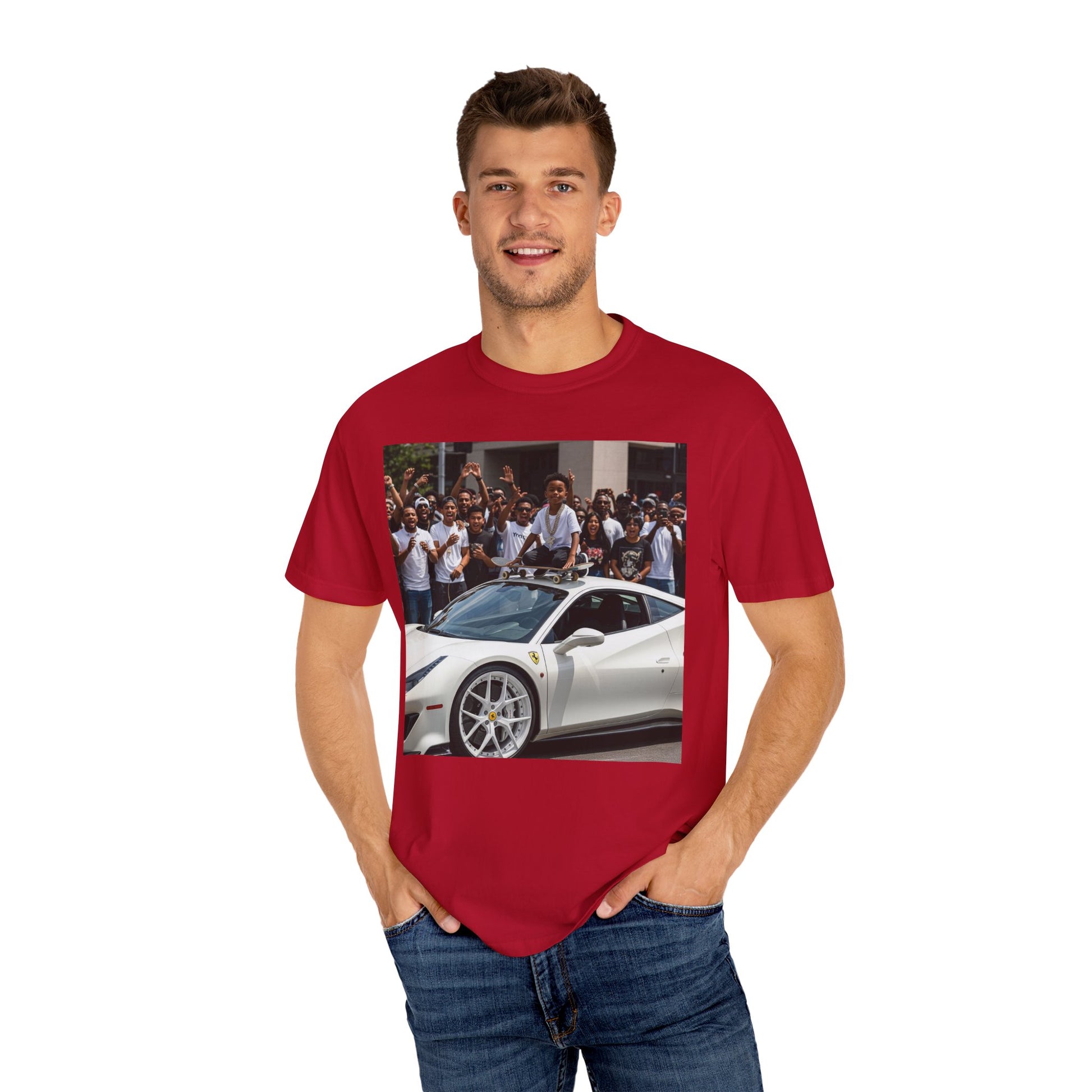 Car Enthusiast Unisex Garment-Dyed T-shirt, Automotive Apparel, Gift for Him, Streetwear, Casual Wear, Race Day Outfit