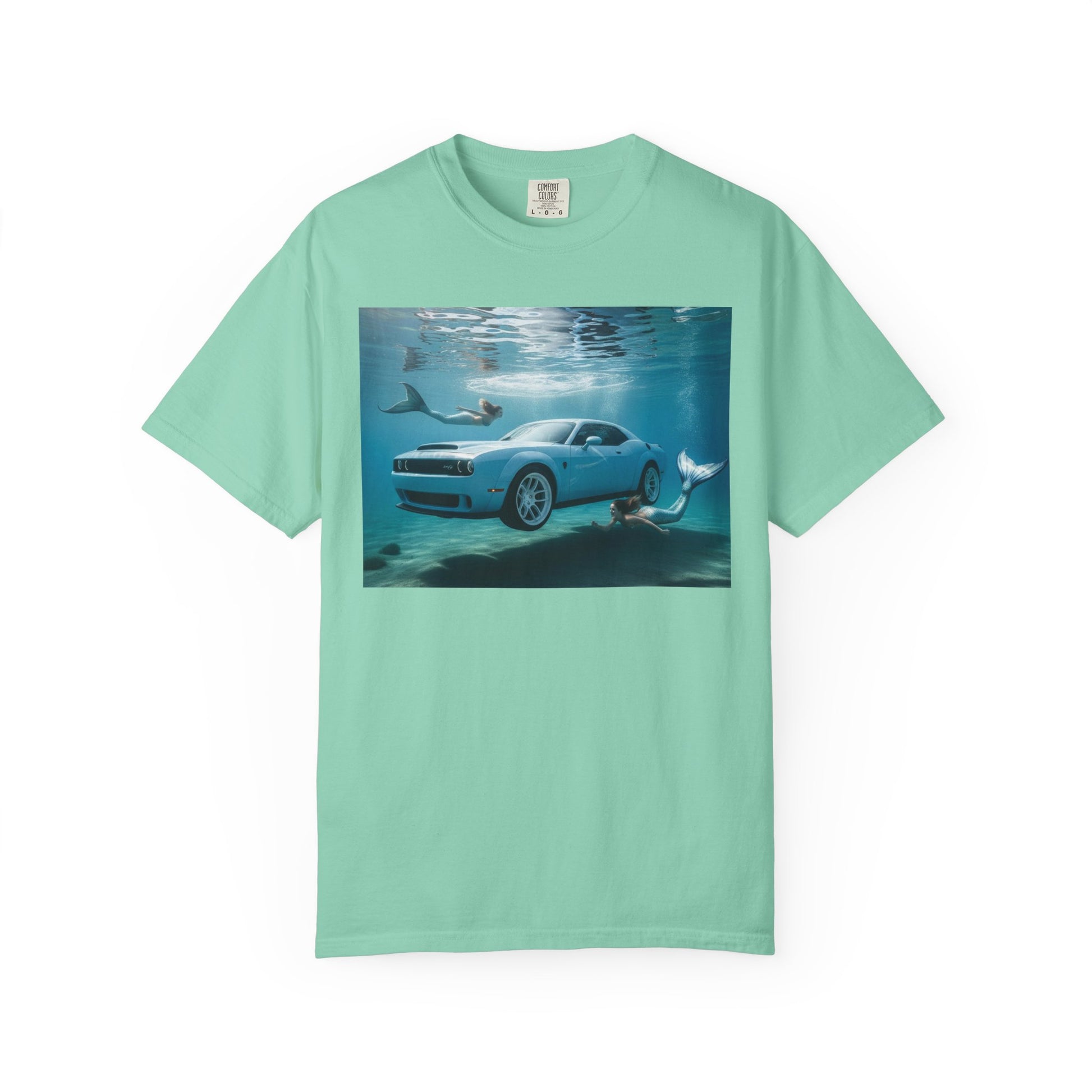 Ocean Escape Unisex T-Shirt, Cool Car Underwater Tee, Funny Beach Shirt, Summer Style, Gift for Car Lovers